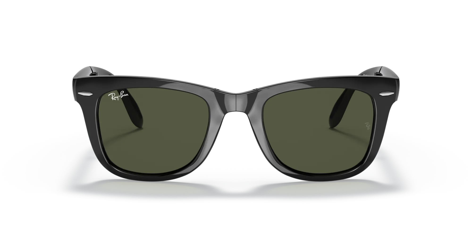 Ray - Ban RB4105 FOLDING WAYFARER 601 Occhiali da sole Iniettato Nero G15 Squadrata Normale - immagine 3