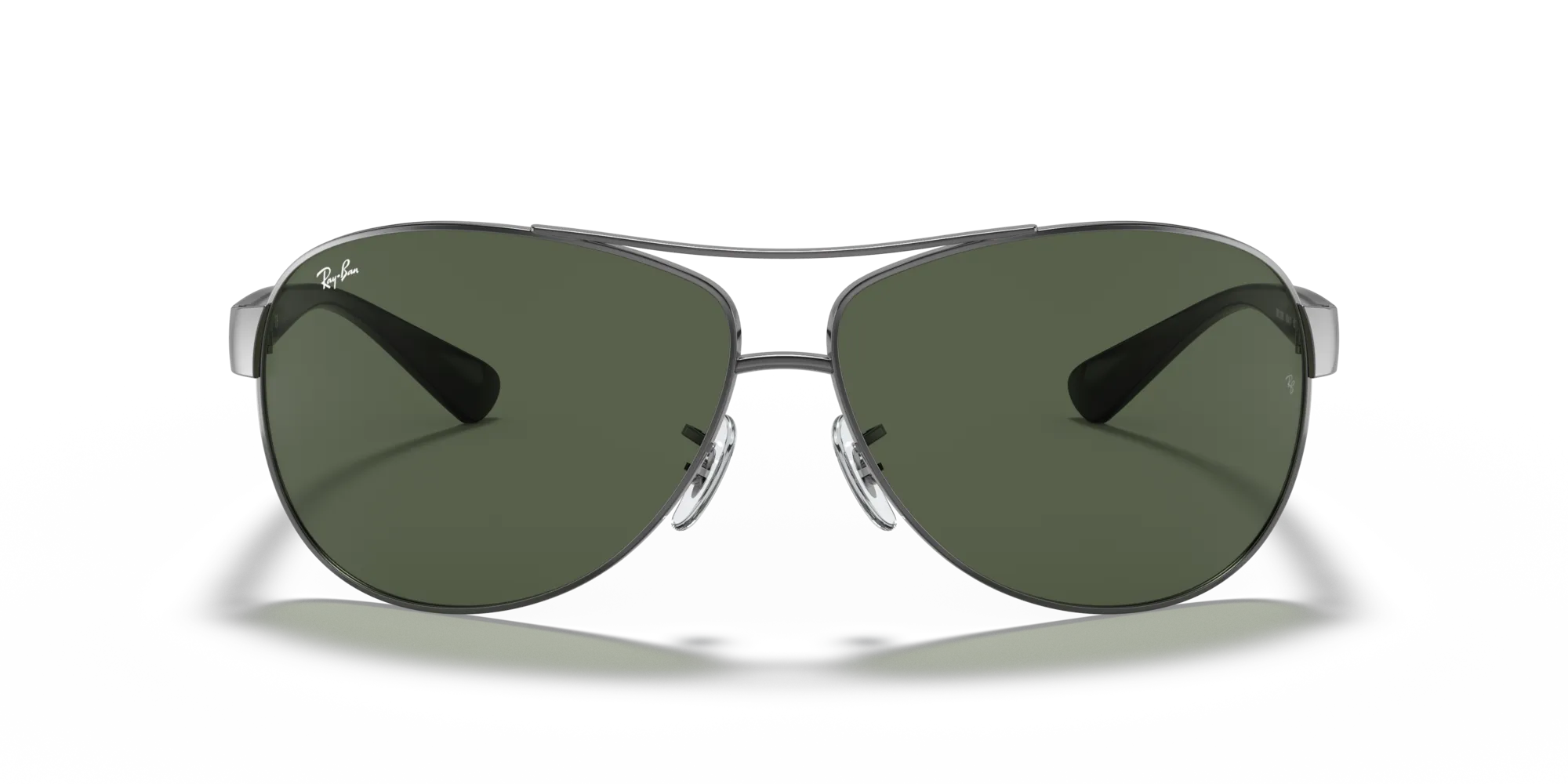 Ray - Ban RB3386 RB3386 004/71 Occhiali da sole Metallo Grigio Verde Pilot Normale - immagine 3