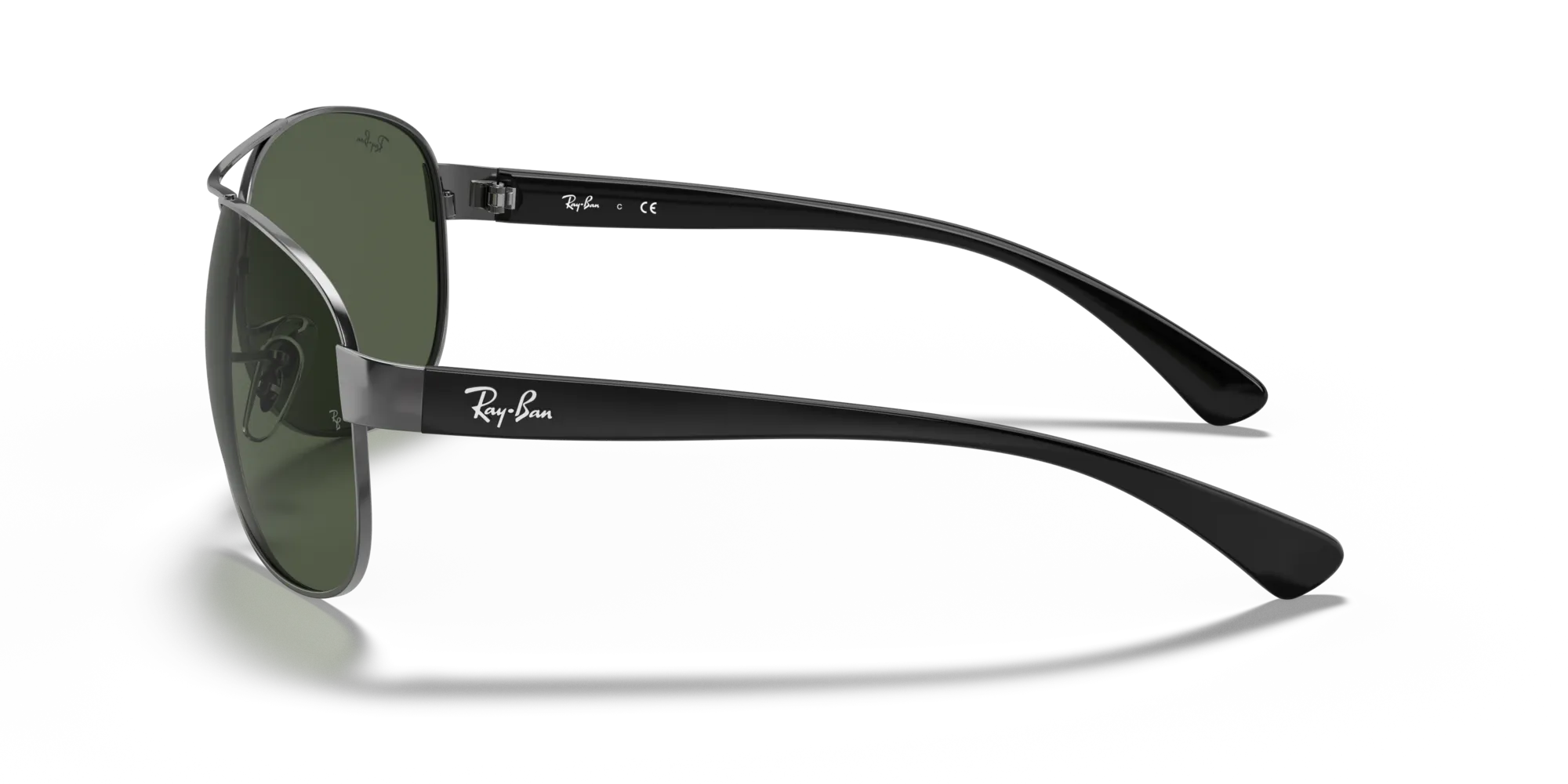 Ray - Ban RB3386 RB3386 004/71 Occhiali da sole Metallo Grigio Verde Pilot Normale - immagine 4