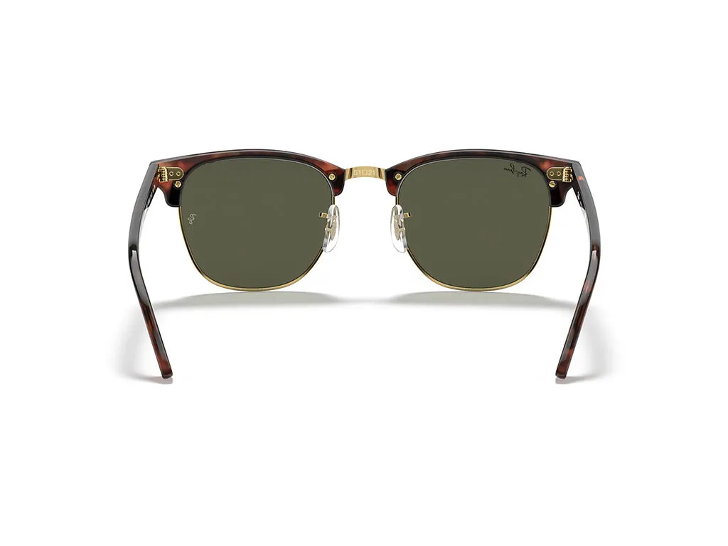 Ray - Ban RB3016 CLUBMASTER W0366 Occhiali da sole Acetato Tartaruga G15 Squadrata Normale - immagine 4