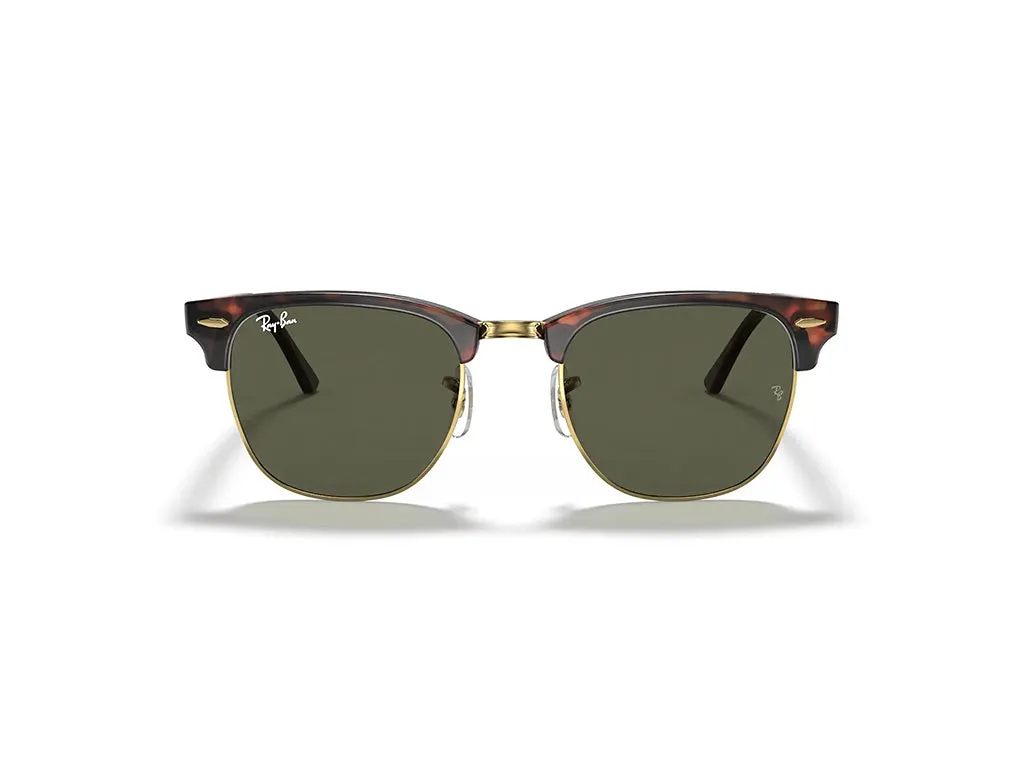 Ray - Ban RB3016 CLUBMASTER W0366 Occhiali da sole Acetato Tartaruga G15 Squadrata Normale - immagine 2