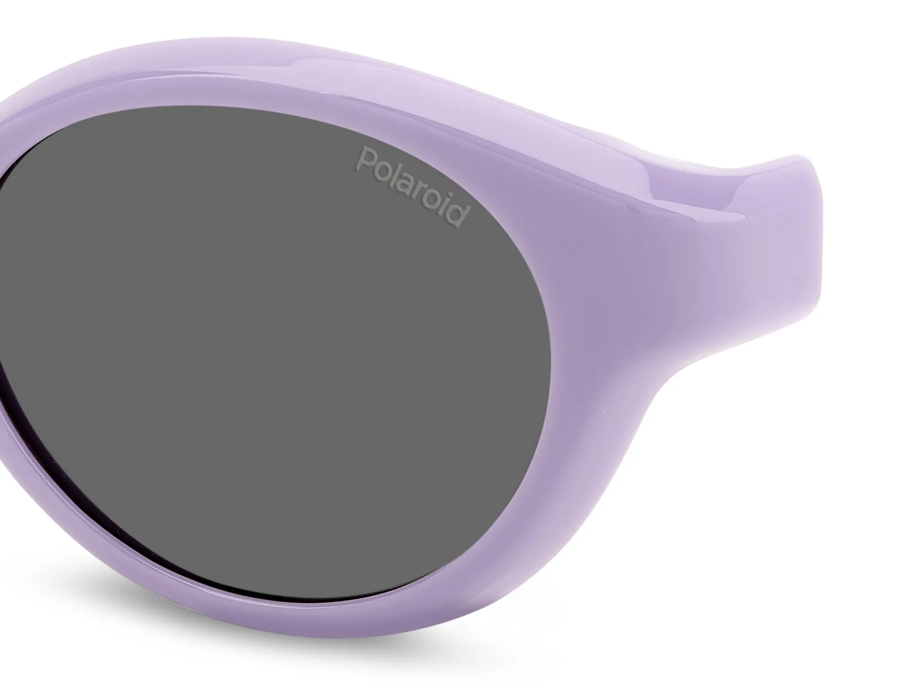 Polaroid PLD K007 CL-ON 789/M9 Occhiali da sole bambino Plastica Lilla Grigio Rotonda Polarizzata - immagine 3