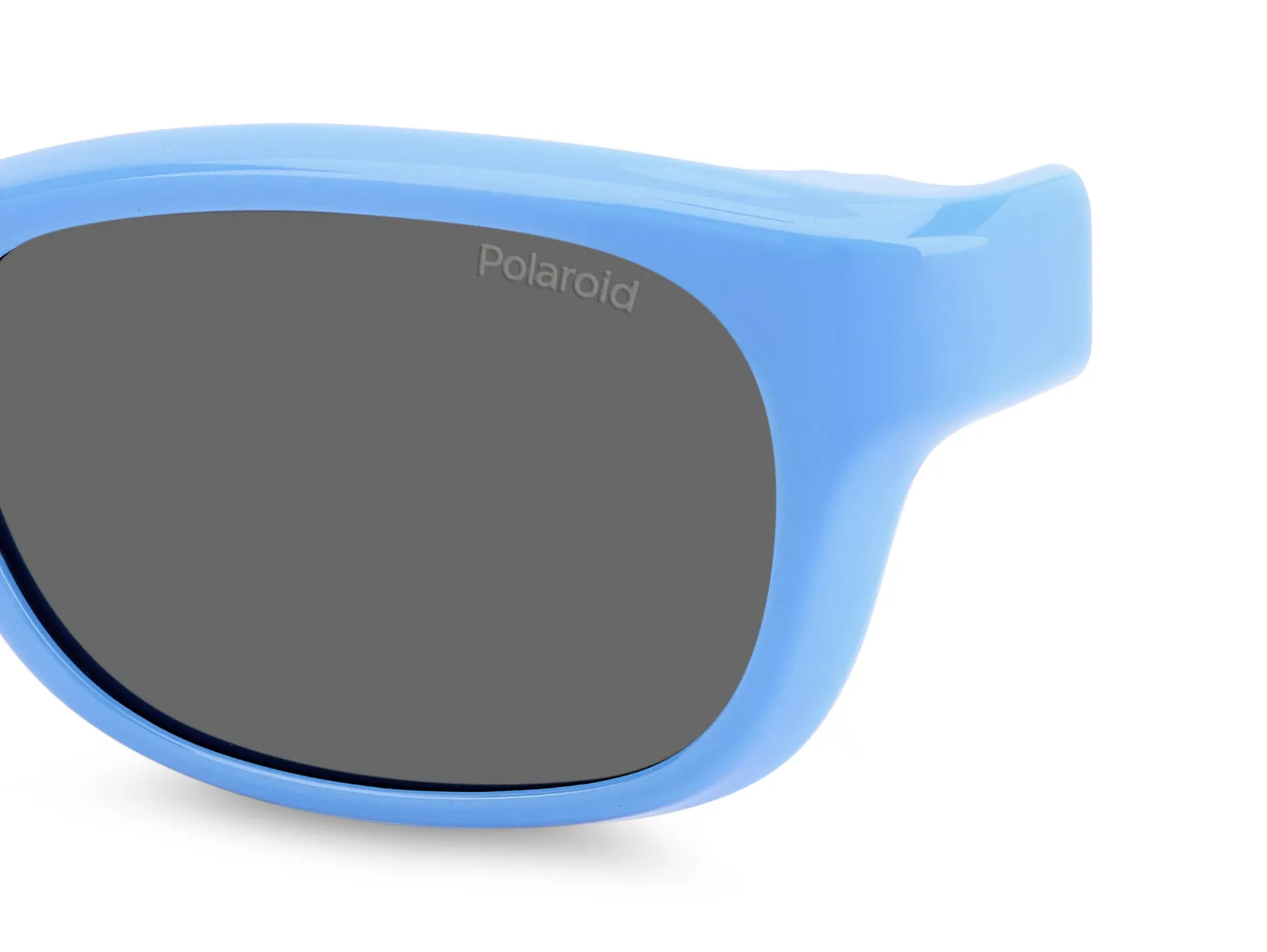 Polaroid PLD K006 CL-ON MVU/M9 Occhiali da sole bambino Plastica Azzurro Grigio Squadrata Polarizzata - immagine 3