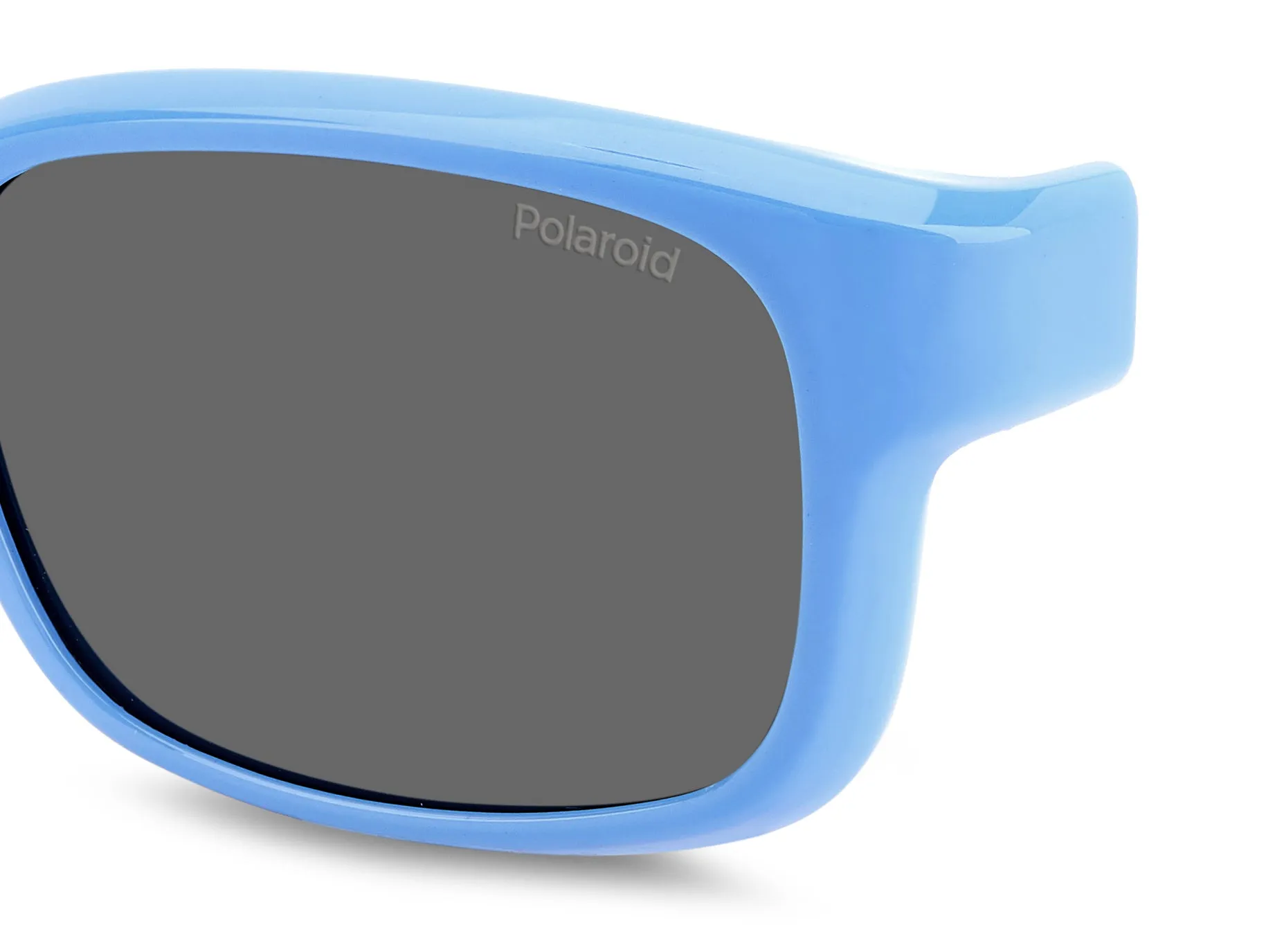 Polaroid PLD K005 CL-ON MVU/M9 Occhiali da sole bambino Plastica Azzurro Grigio Squadrata Polarizzata - immagine 3