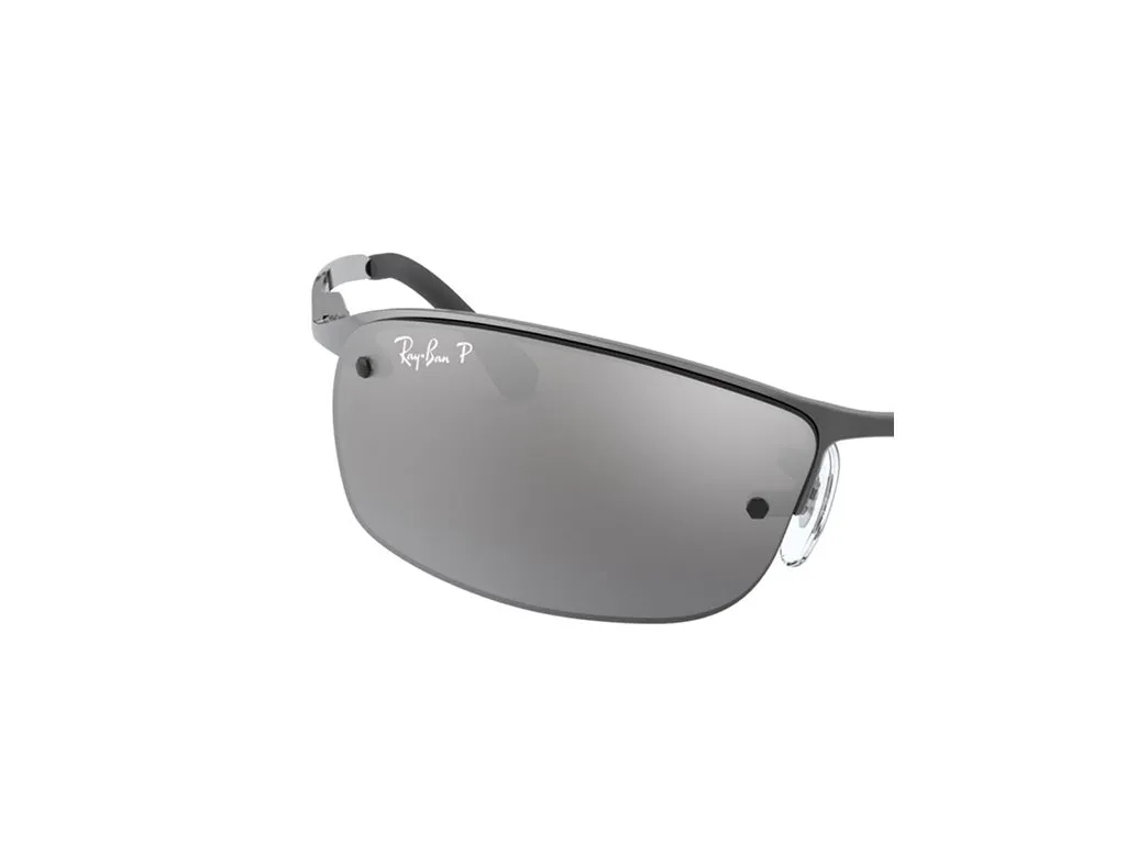 Ray - Ban Coppia di Lenti di ricambio Ray-Ban RB3183 Lenti di ricambio Grigio Squadrata Specchiate Specchiato - immagine 2