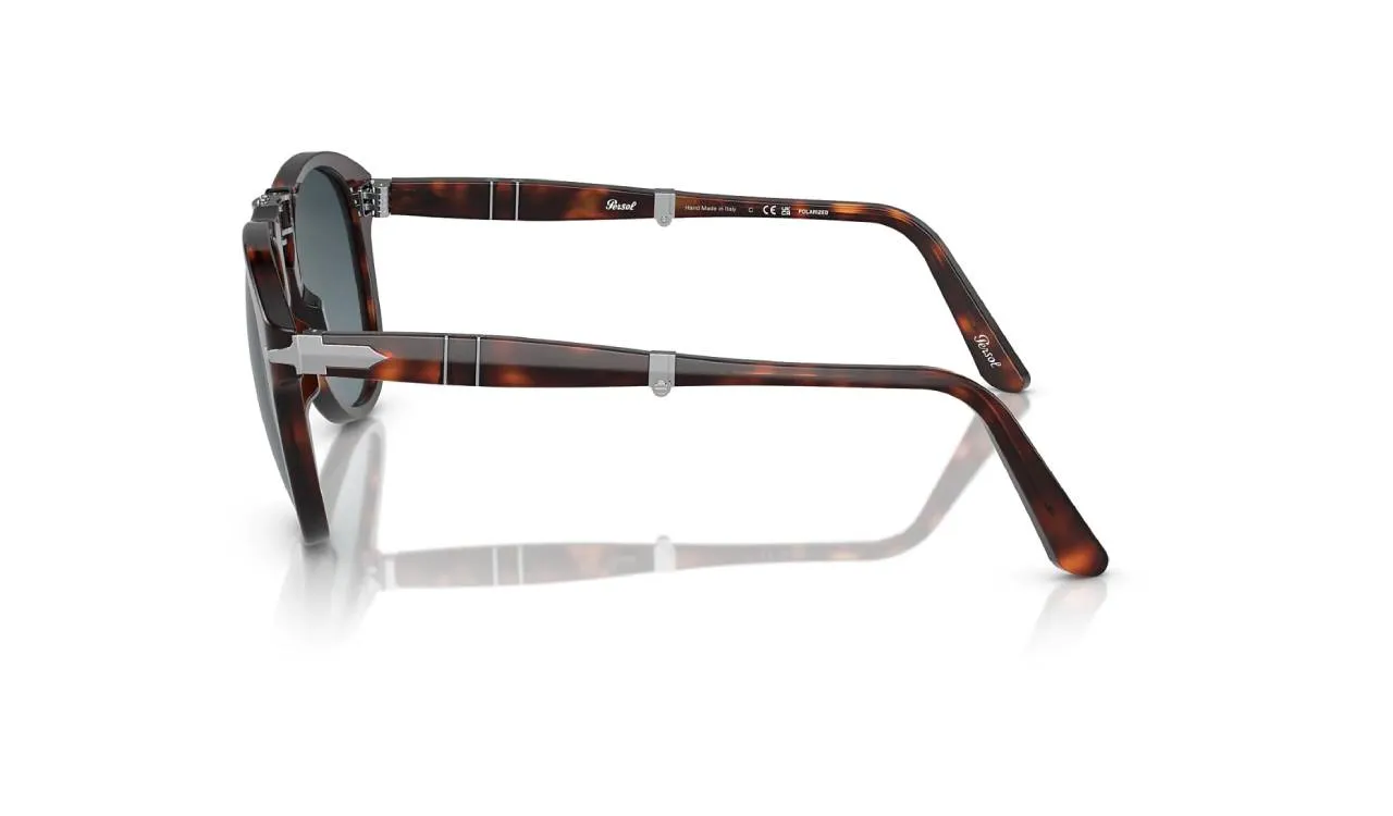 Persol PO0714 FOLDING 24/S3 Occhiali da sole Acetato Tartaruga Pilot Polarizzata Sfumato - immagine 4