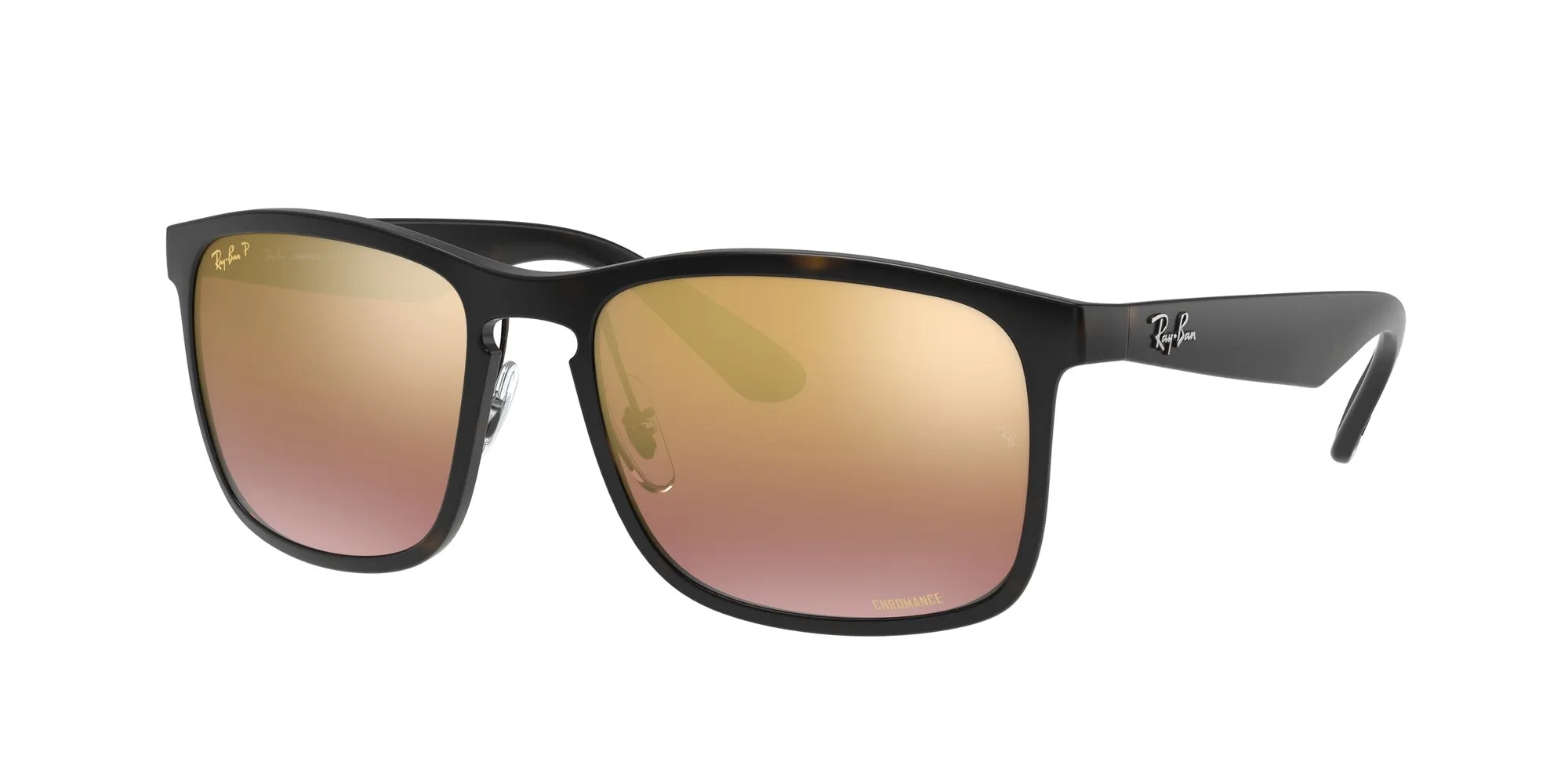 Ray - Ban RB4264 894/6B Occhiali da sole Iniettato Tartaruga Viola Squadrata Polarizzata - immagine 1