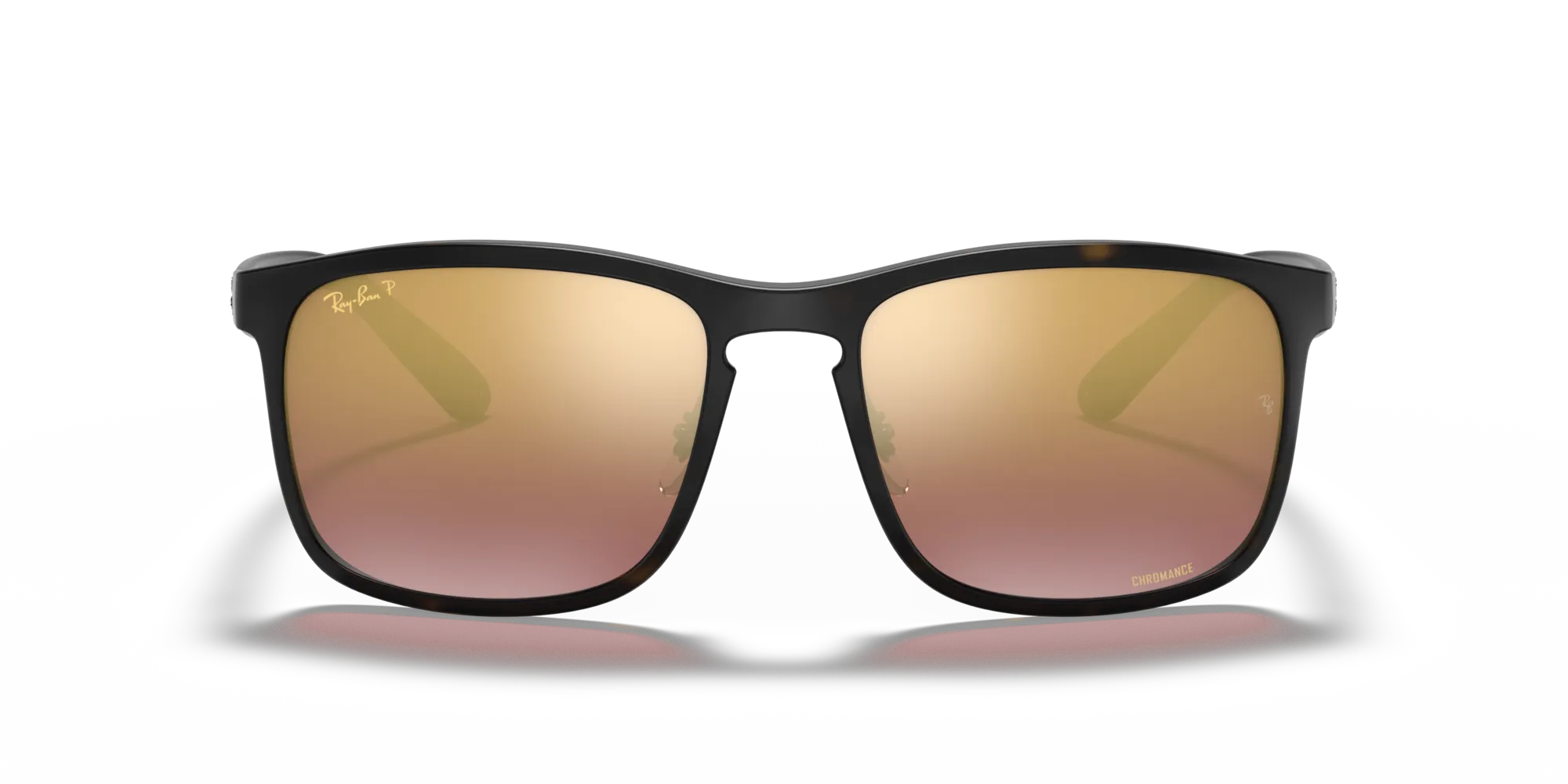 Ray - Ban RB4264 894/6B Occhiali da sole Iniettato Tartaruga Viola Squadrata Polarizzata - immagine 3