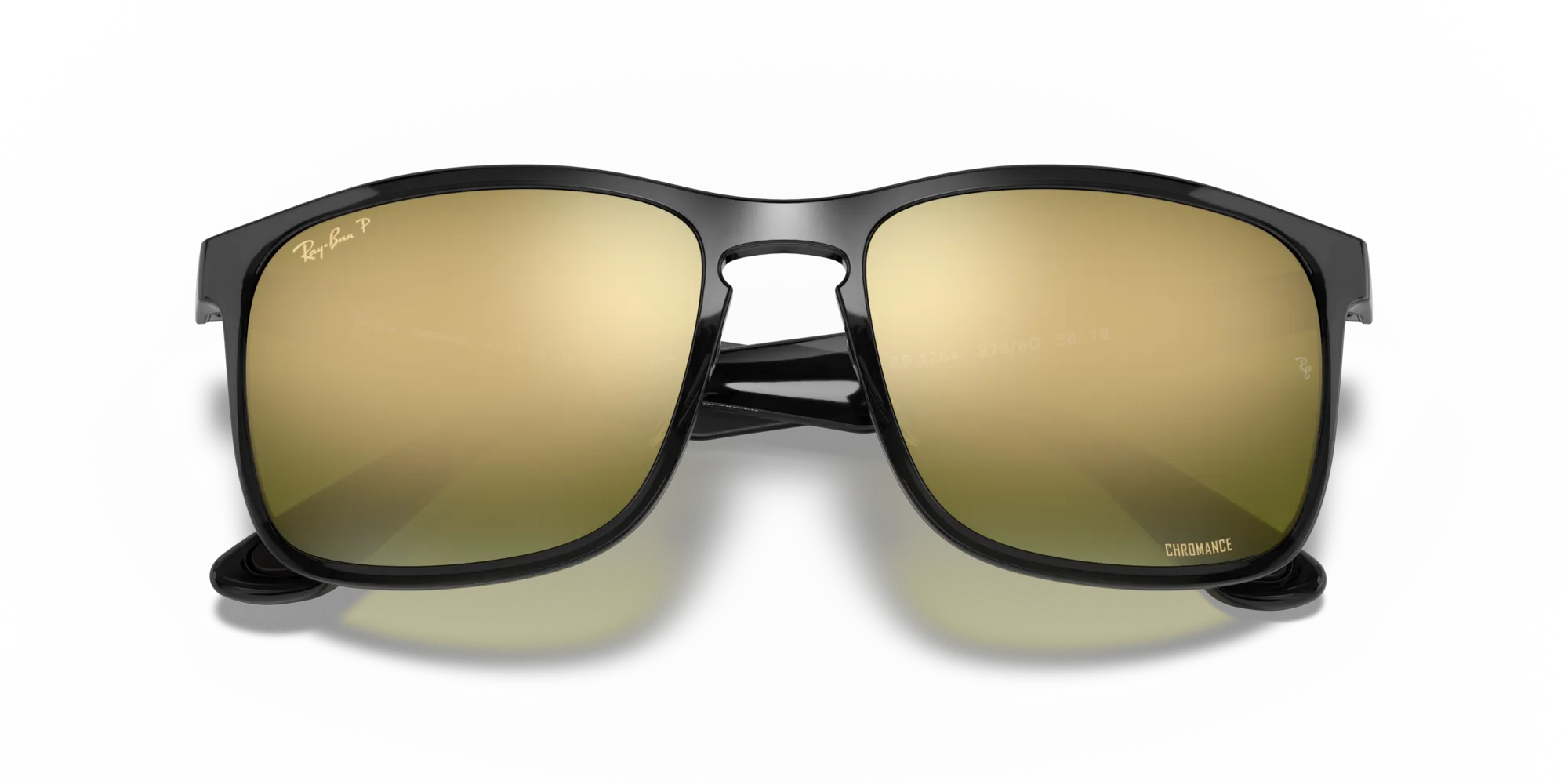 Ray - Ban RB4264 876/6O Occhiali da sole Iniettato Grigio Verde Squadrata Polarizzata - immagine 2