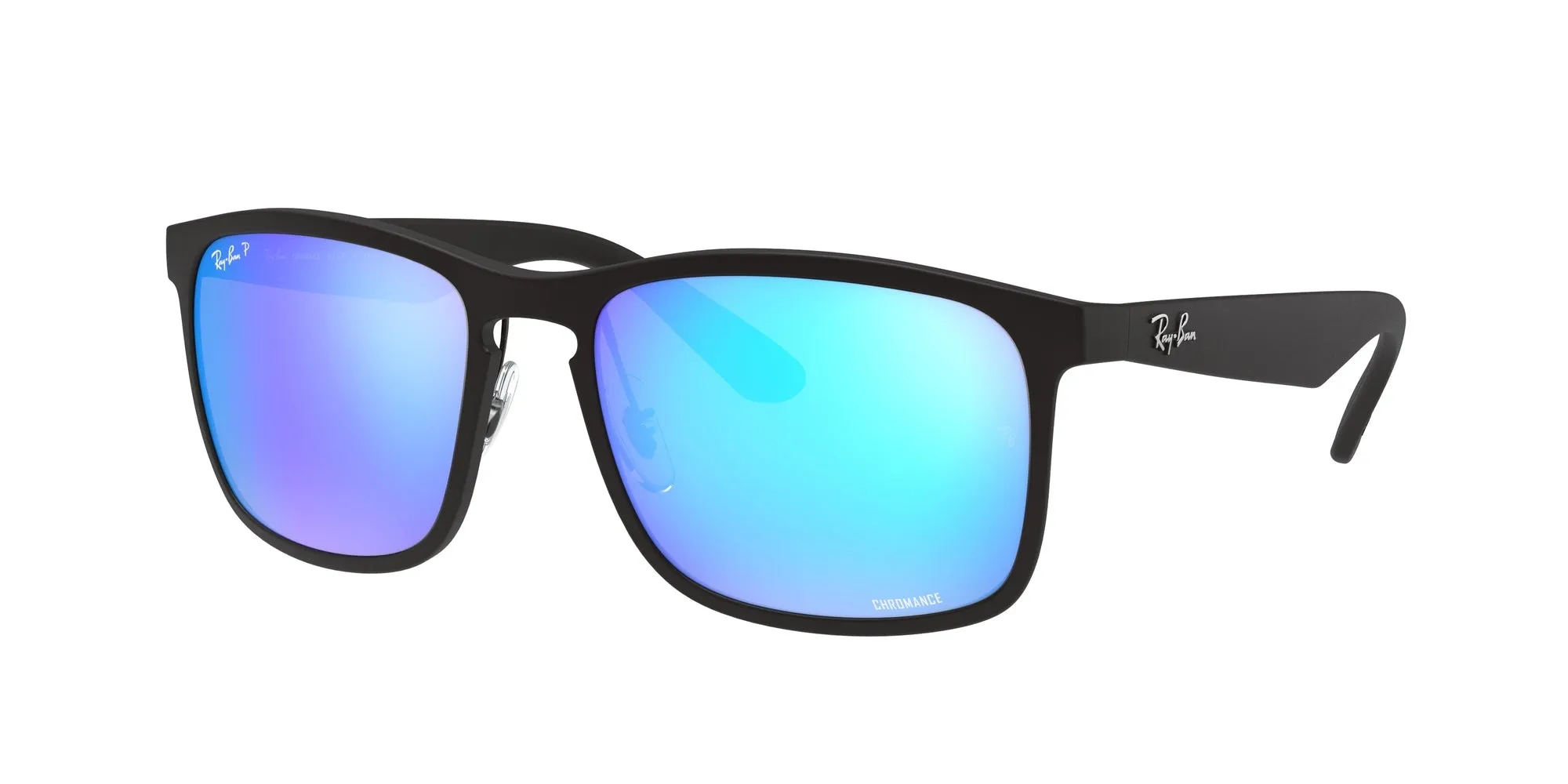 Ray - Ban RB4264 601SA1 Occhiali da sole Iniettato Nero Blu Squadrata Polarizzata - immagine 1