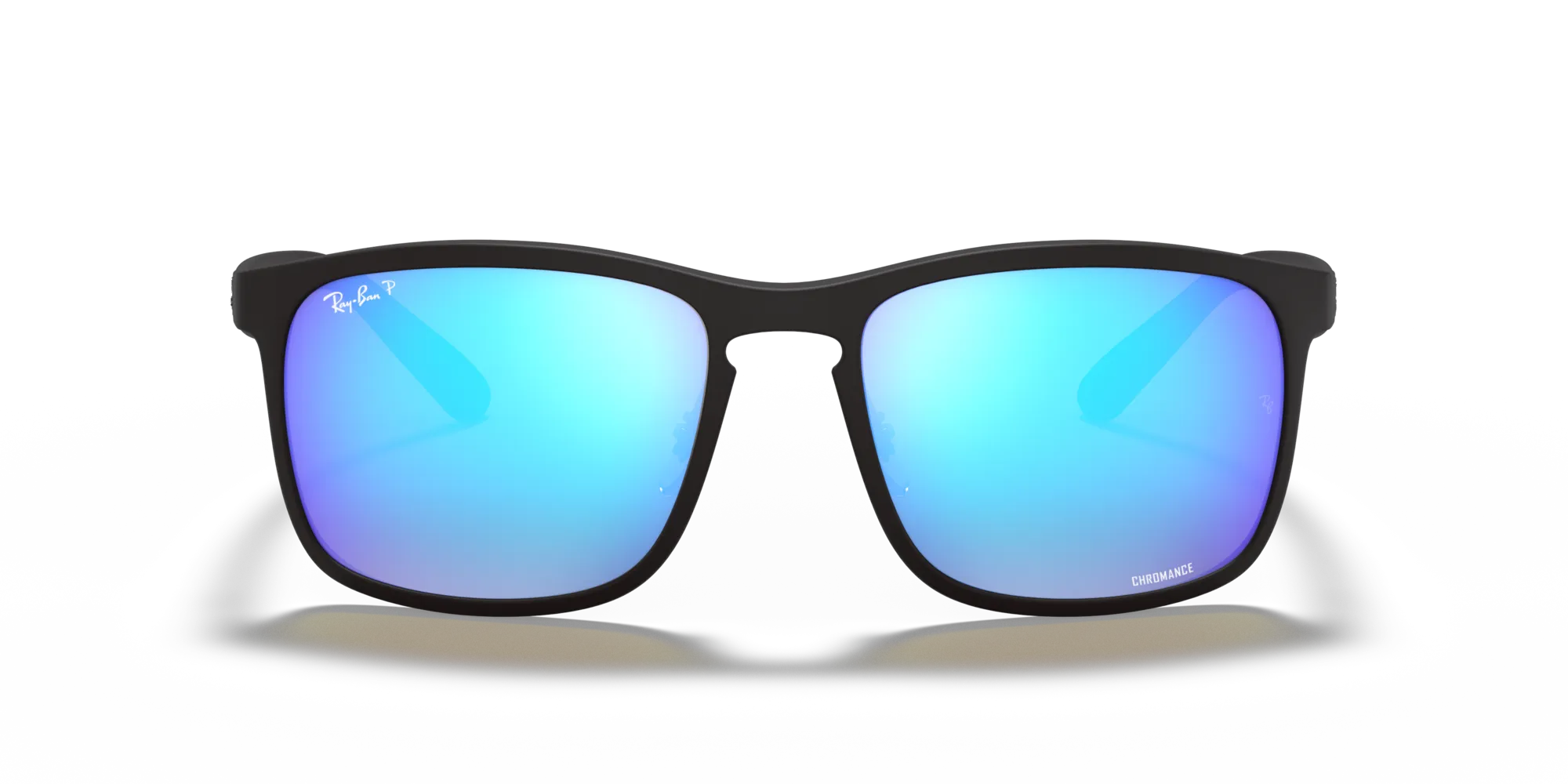 Ray - Ban RB4264 601SA1 Occhiali da sole Iniettato Nero Blu Squadrata Polarizzata - immagine 3