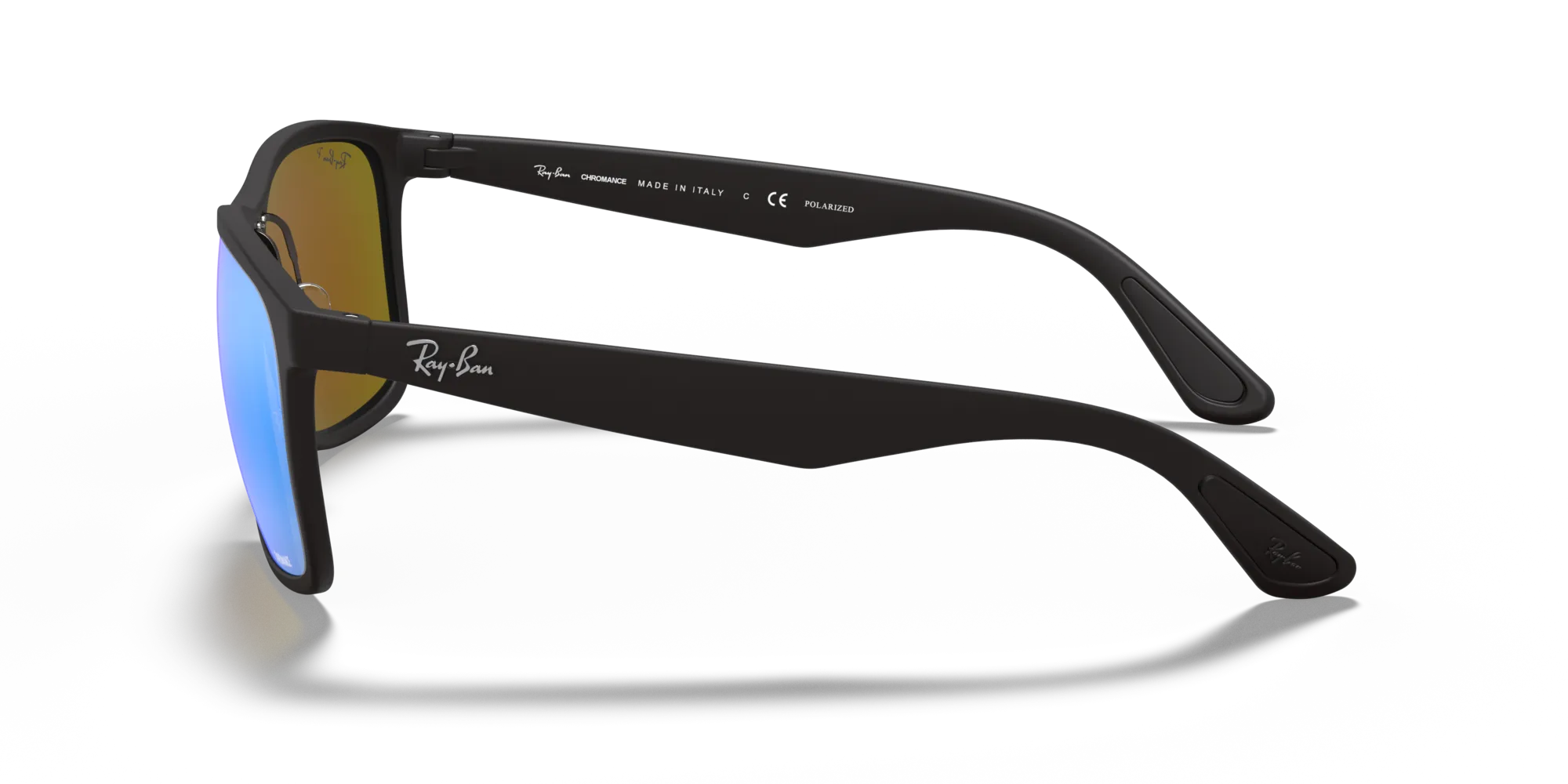 Ray - Ban RB4264 601SA1 Occhiali da sole Iniettato Nero Blu Squadrata Polarizzata - immagine 4
