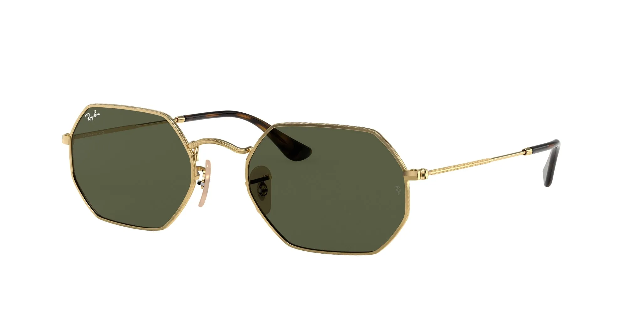 Ray - Ban RB3556N OCTAGONAL 001 Occhiali da sole Metallo Oro G15 Geometrica Normale - immagine 1