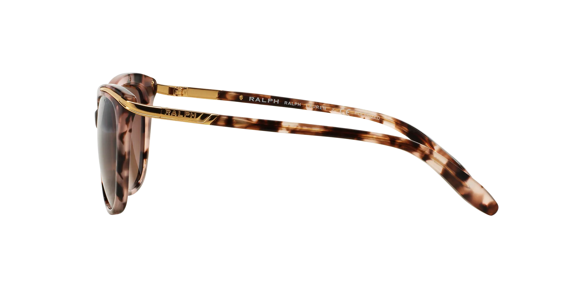 Ralph Lauren RA5203 1463T5 Occhiali da sole Acetato Rosa Marrone Cat Eye Polarizzata Sfumato - immagine 3