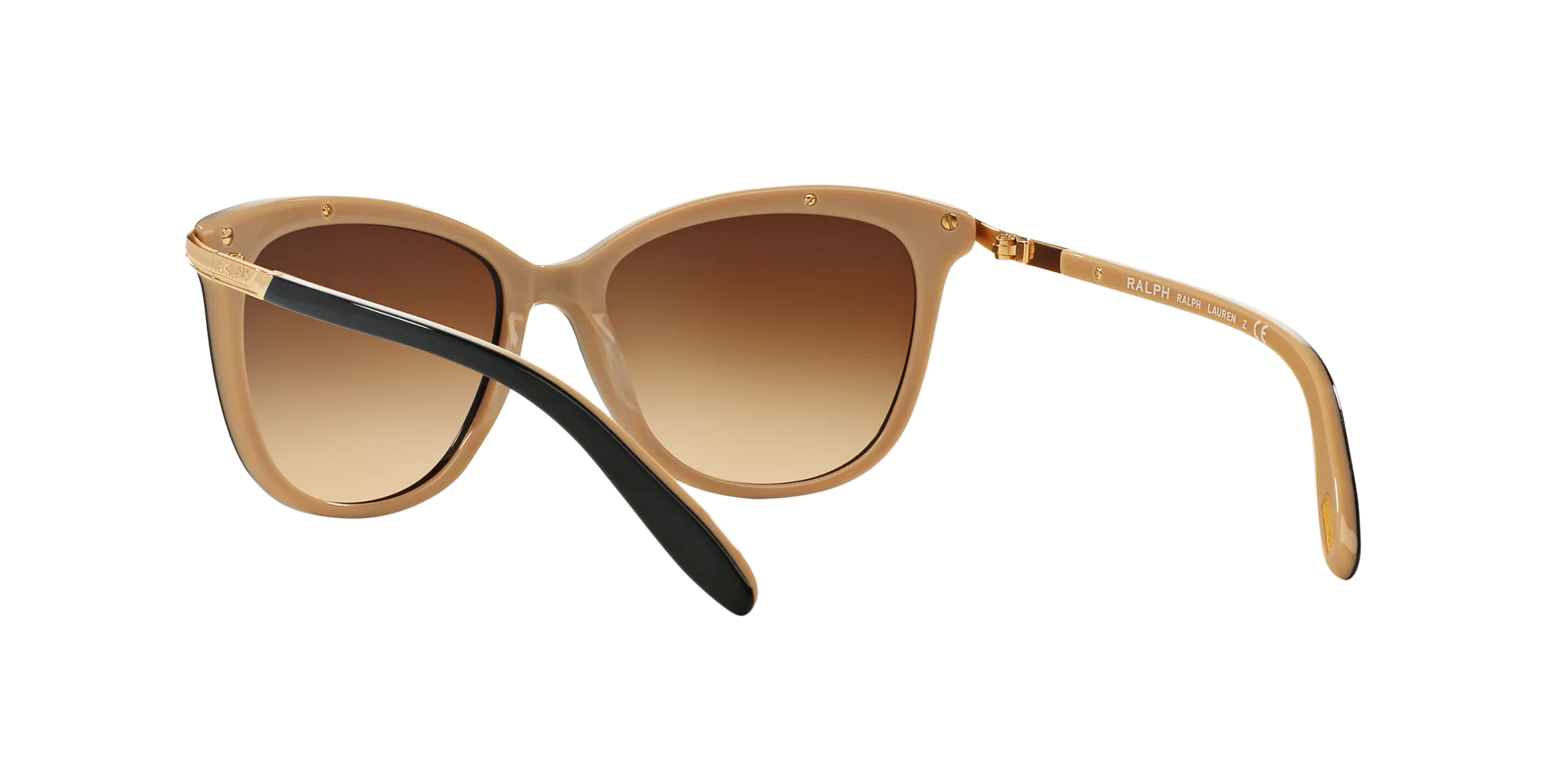 Ralph Lauren RA5203 109013 Occhiali da sole Acetato Nero Marrone Cat Eye Normale Sfumato - immagine 4