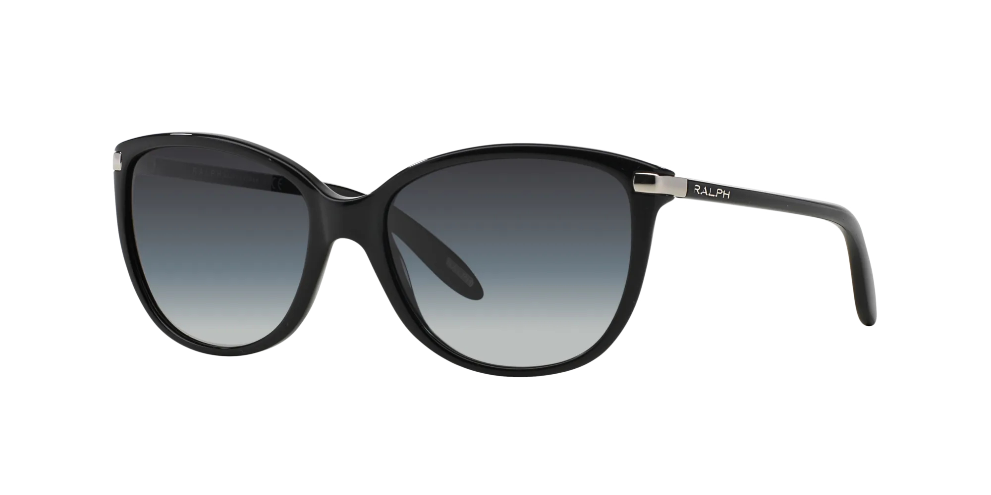 Ralph Lauren RA5160 RA5160 501/11 Occhiali da sole Acetato Nero Grigio Cat Eye Normale Sfumato - immagine 1