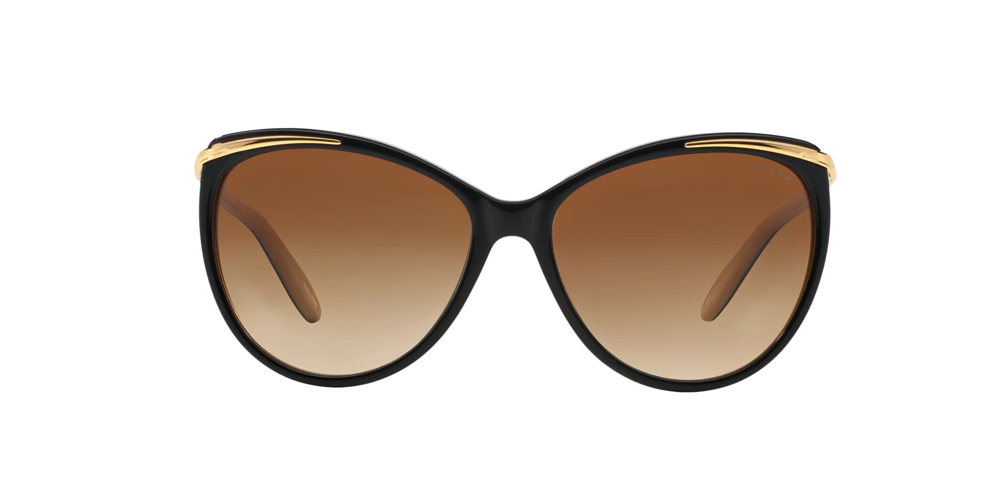 Ralph Lauren RA5150 RA 5150 109013 Occhiali da sole Acetato Nero Marrone Cat Eye Normale Sfumato - immagine 2
