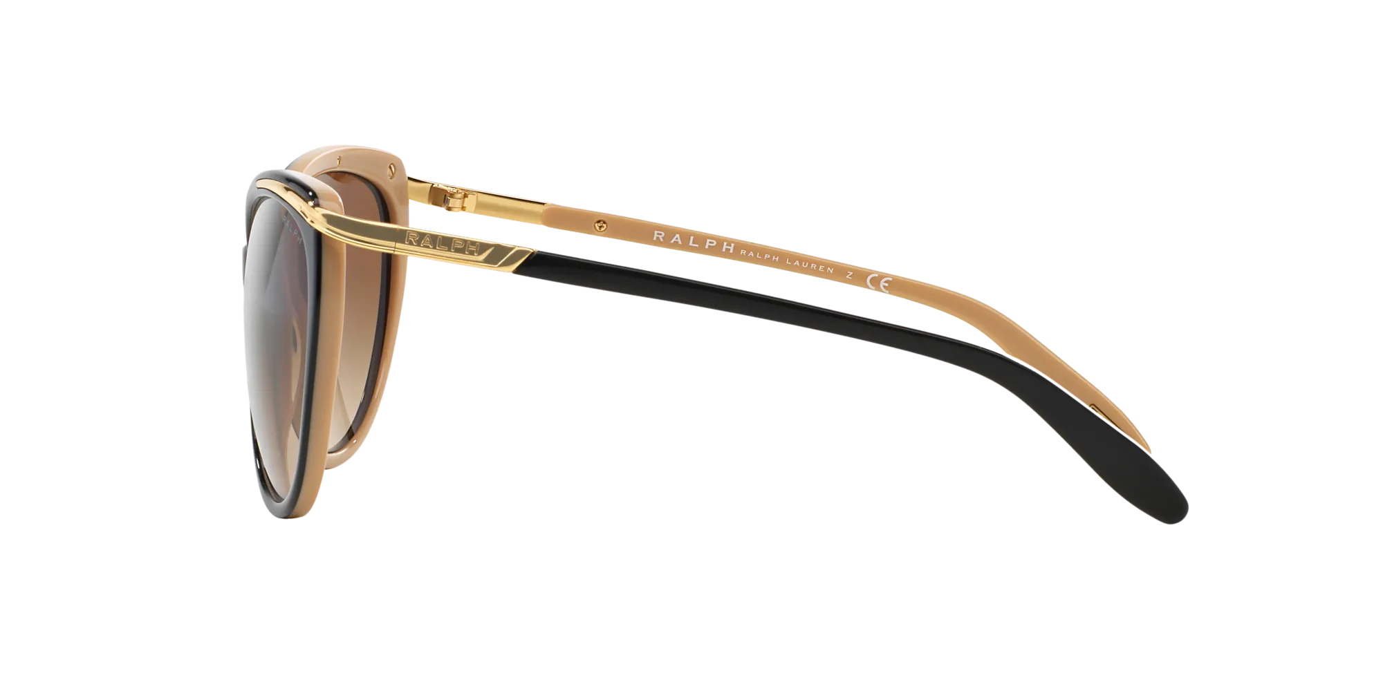Ralph Lauren RA5150 RA 5150 109013 Occhiali da sole Acetato Nero Marrone Cat Eye Normale Sfumato - immagine 3