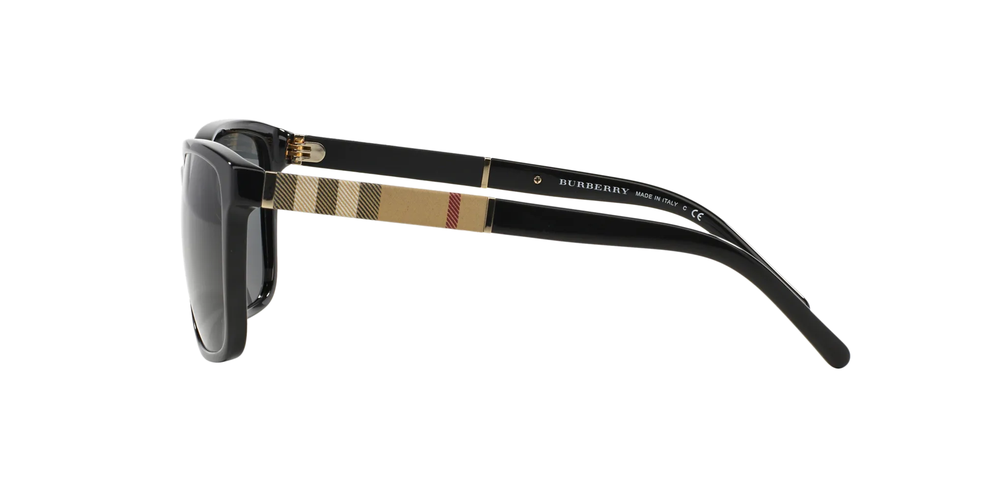 Burberry BE4181 300187 Occhiali da sole Acetato Nero Grigio Squadrata Normale - immagine 3