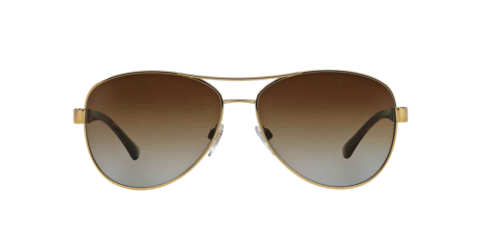Burberry BE3080 1145T5 Occhiali da sole Acciaio Oro Marrone Pilot Polarizzata Sfumato - immagine 2