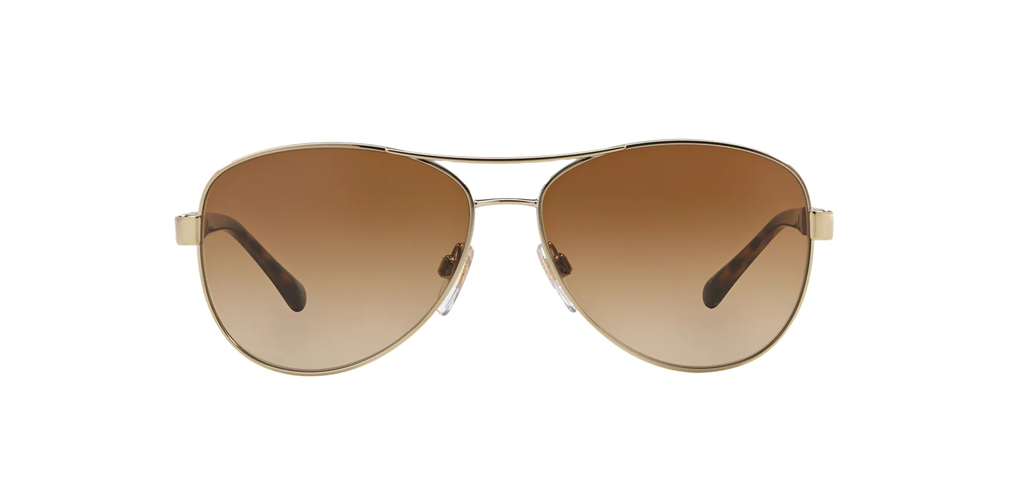 Burberry BE3080 114513 Occhiali da sole Acciaio Oro Marrone Pilot Normale Sfumato - immagine 2