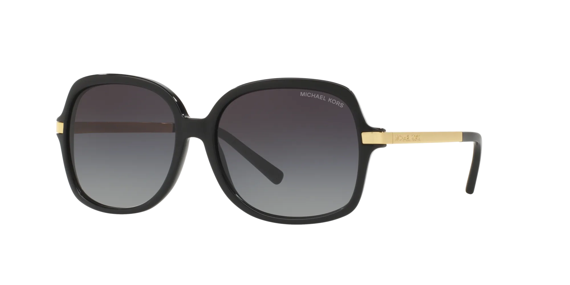 Michael Kors MK2024 ADRIANNA II 316011 Occhiali da sole Acetato Nero Grigio Squadrata Normale Sfumato - immagine 1