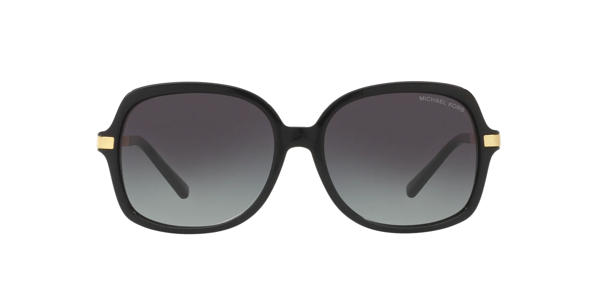Michael Kors MK2024 ADRIANNA II 316011 Occhiali da sole Acetato Nero Grigio Squadrata Normale Sfumato - immagine 2