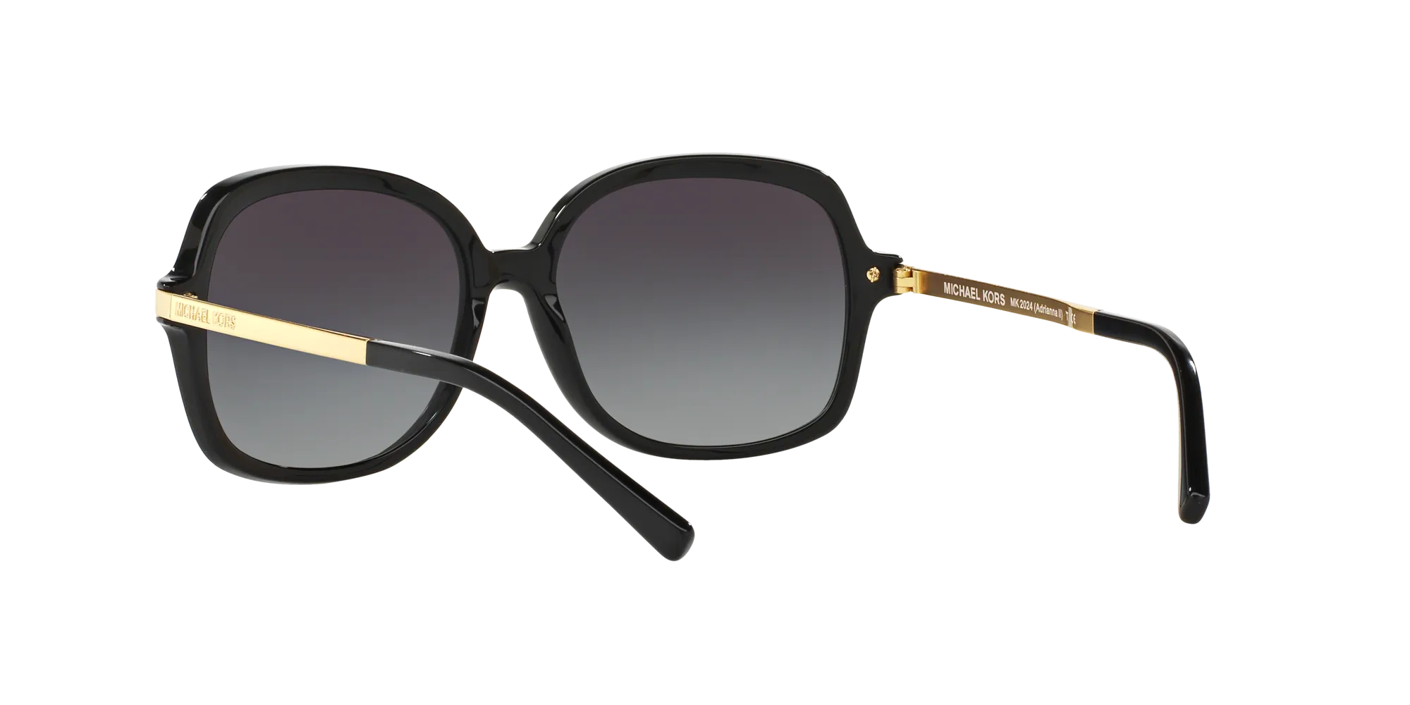 Michael Kors MK2024 ADRIANNA II 316011 Occhiali da sole Acetato Nero Grigio Squadrata Normale Sfumato - immagine 4