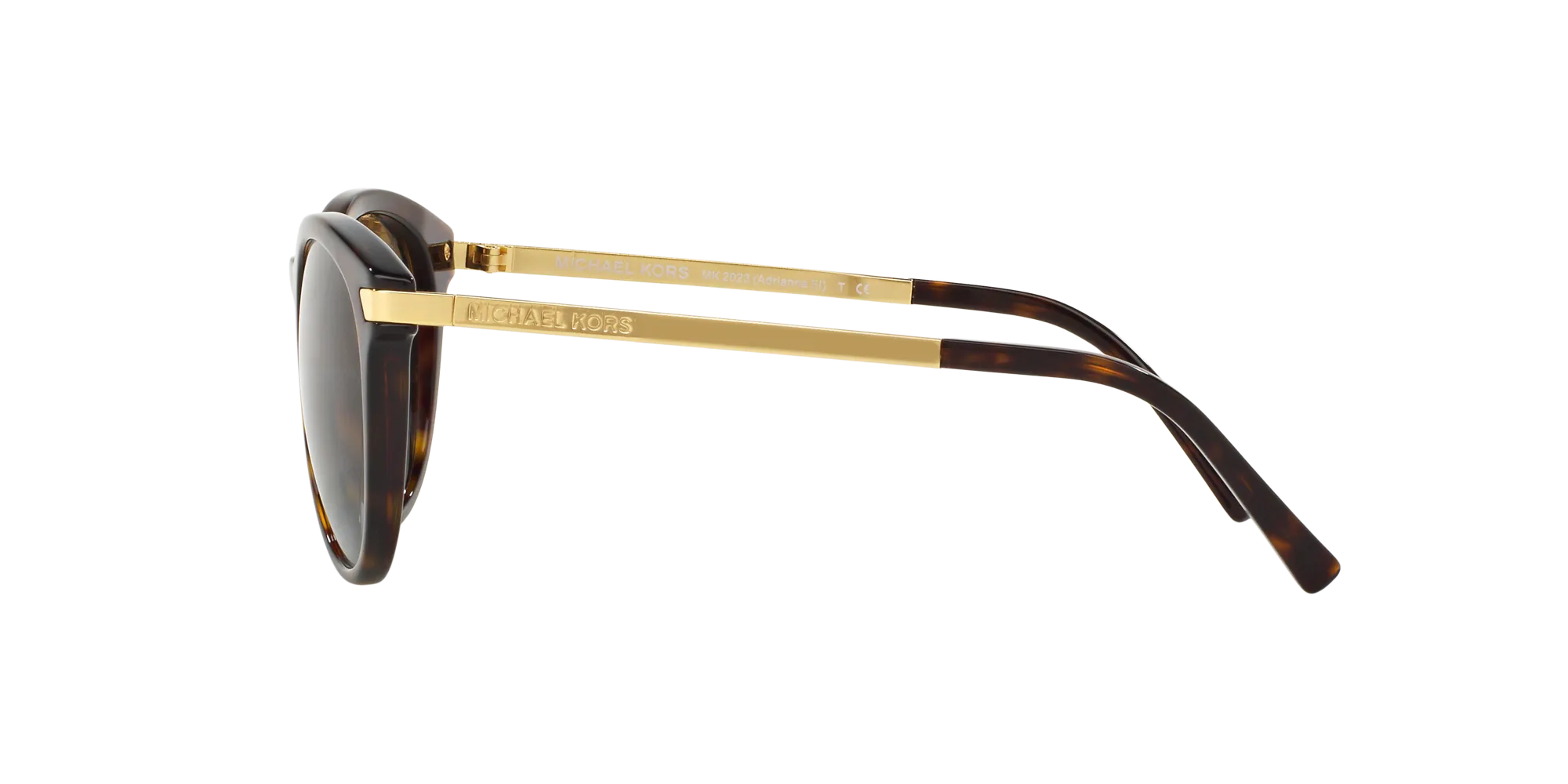 Michael Kors MK2023 ADRIANNA III 3106T5 Occhiali da sole Acetato Tartaruga Marrone Rotonda Polarizzata - immagine 3