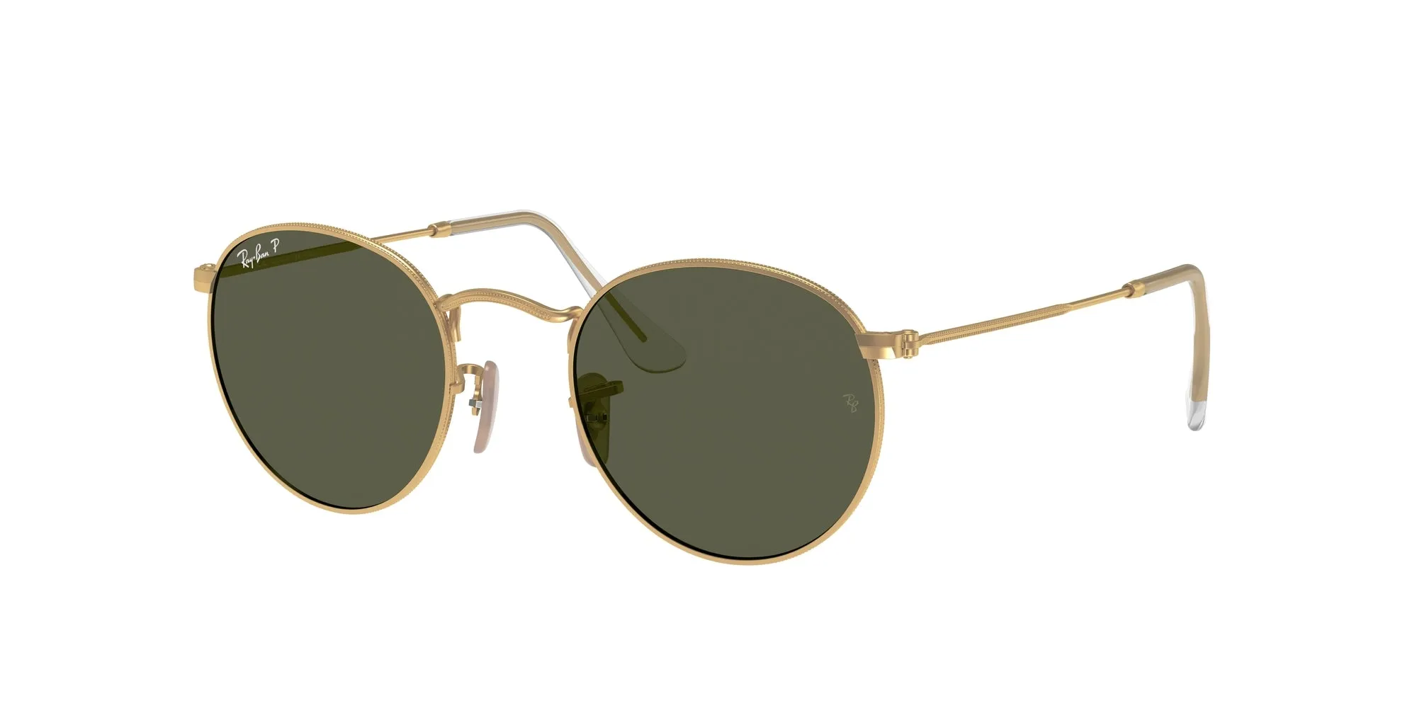 Ray - Ban RB3447 ROUND METAL 112/58 Occhiali da sole Metallo Oro G15 Rotonda Polarizzata - immagine 1