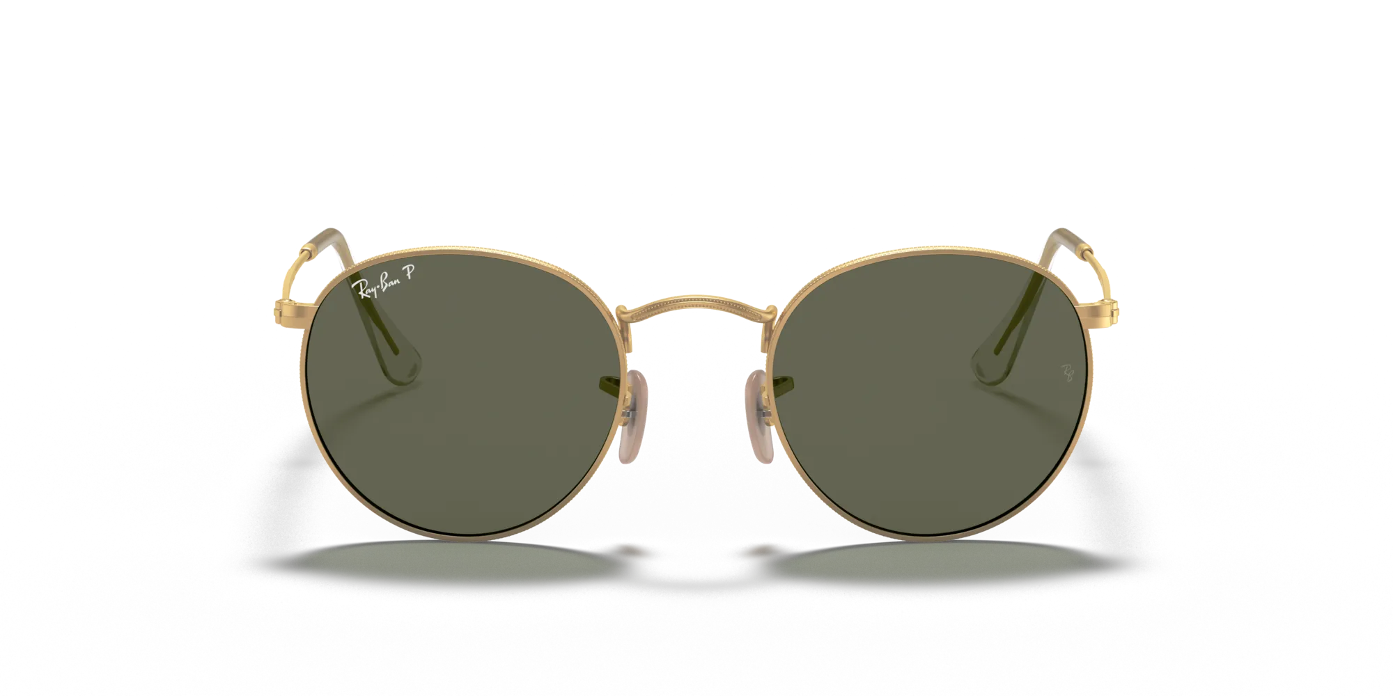 Ray - Ban RB3447 ROUND METAL 112/58 Occhiali da sole Metallo Oro G15 Rotonda Polarizzata - immagine 3