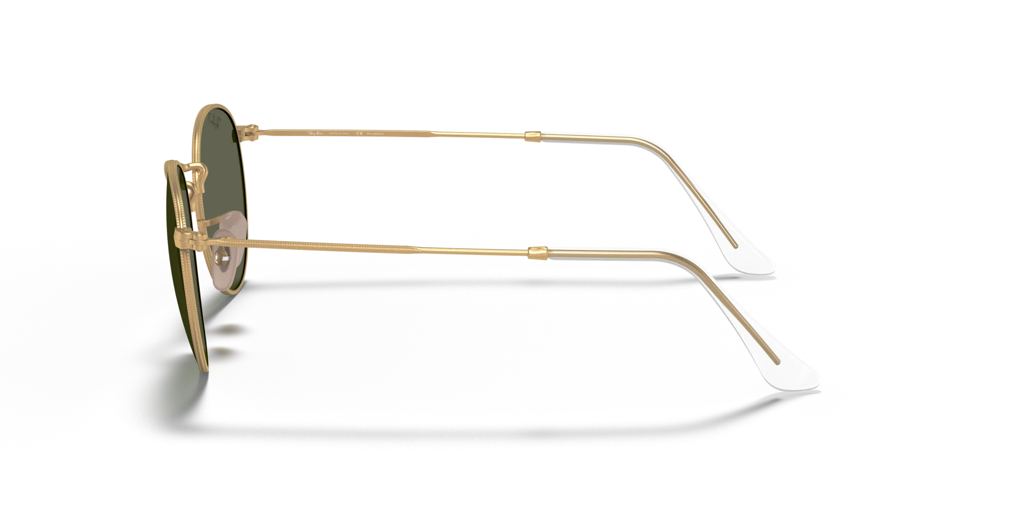 Ray - Ban RB3447 ROUND METAL 112/58 Occhiali da sole Metallo Oro G15 Rotonda Polarizzata - immagine 4