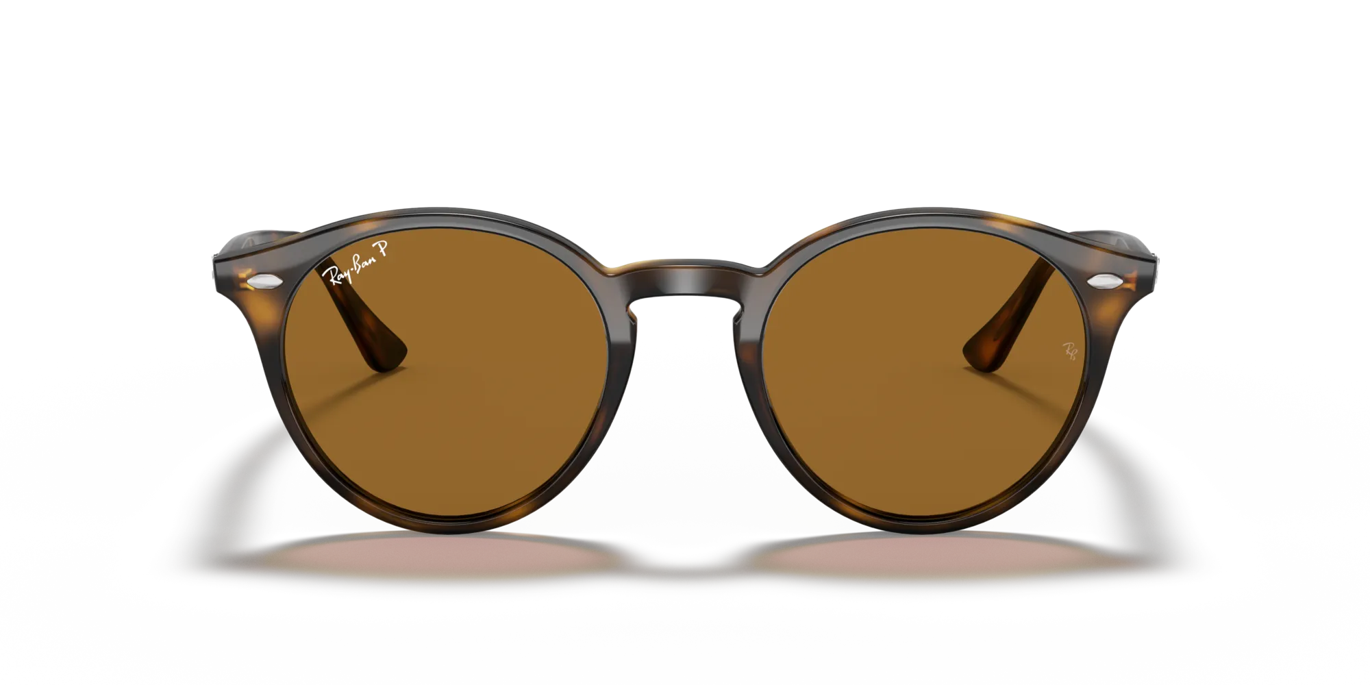 Ray - Ban RB2180 710/83 Occhiali da sole Iniettato Tartaruga Rotonda Polarizzata - immagine 3