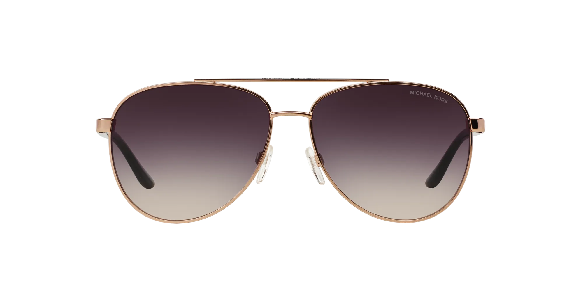 Michael Kors MK5007 HVAR 109936 Occhiali da sole Metallo Oro Grigio Pilot Normale Sfumato - immagine 2