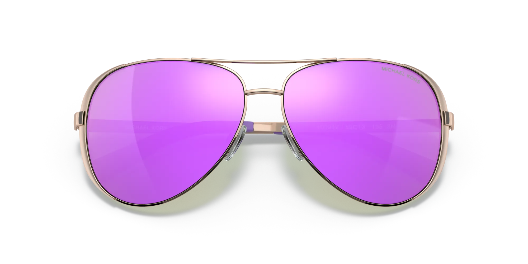 Michael Kors MK5004 CHELSEA 10034V Occhiali da sole Metallo Oro Viola Squadrata Normale - immagine 2