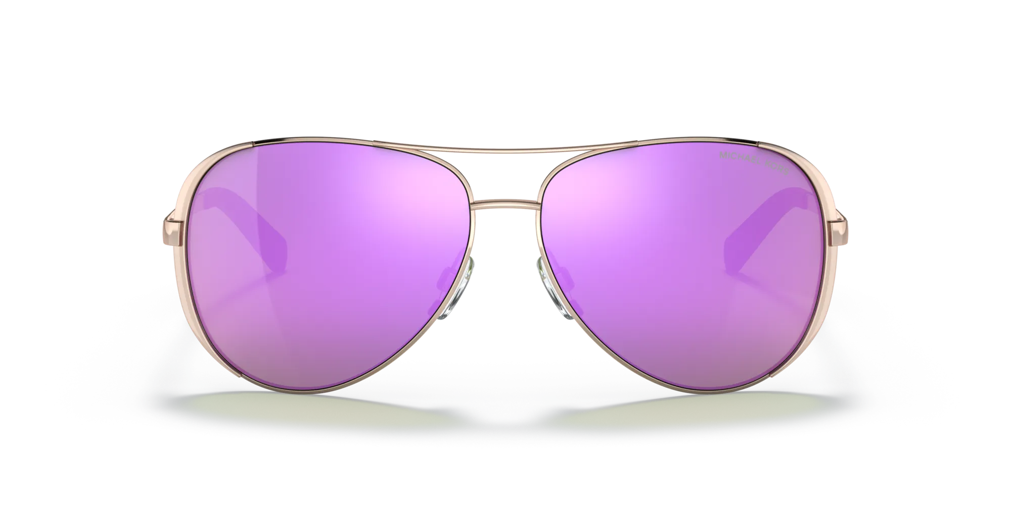 Michael Kors MK5004 CHELSEA 10034V Occhiali da sole Metallo Oro Viola Squadrata Normale - immagine 3