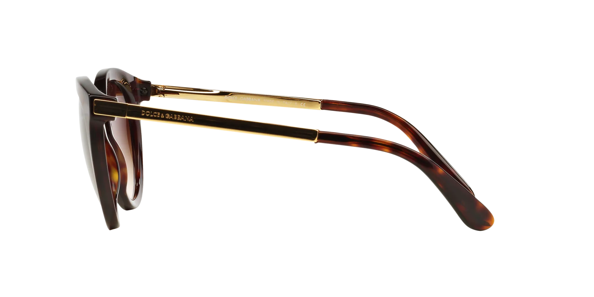 Dolce & Gabbana DG4268 502/13 Occhiali da sole Acetato Tartaruga Marrone Rotonda Normale Sfumato - immagine 3