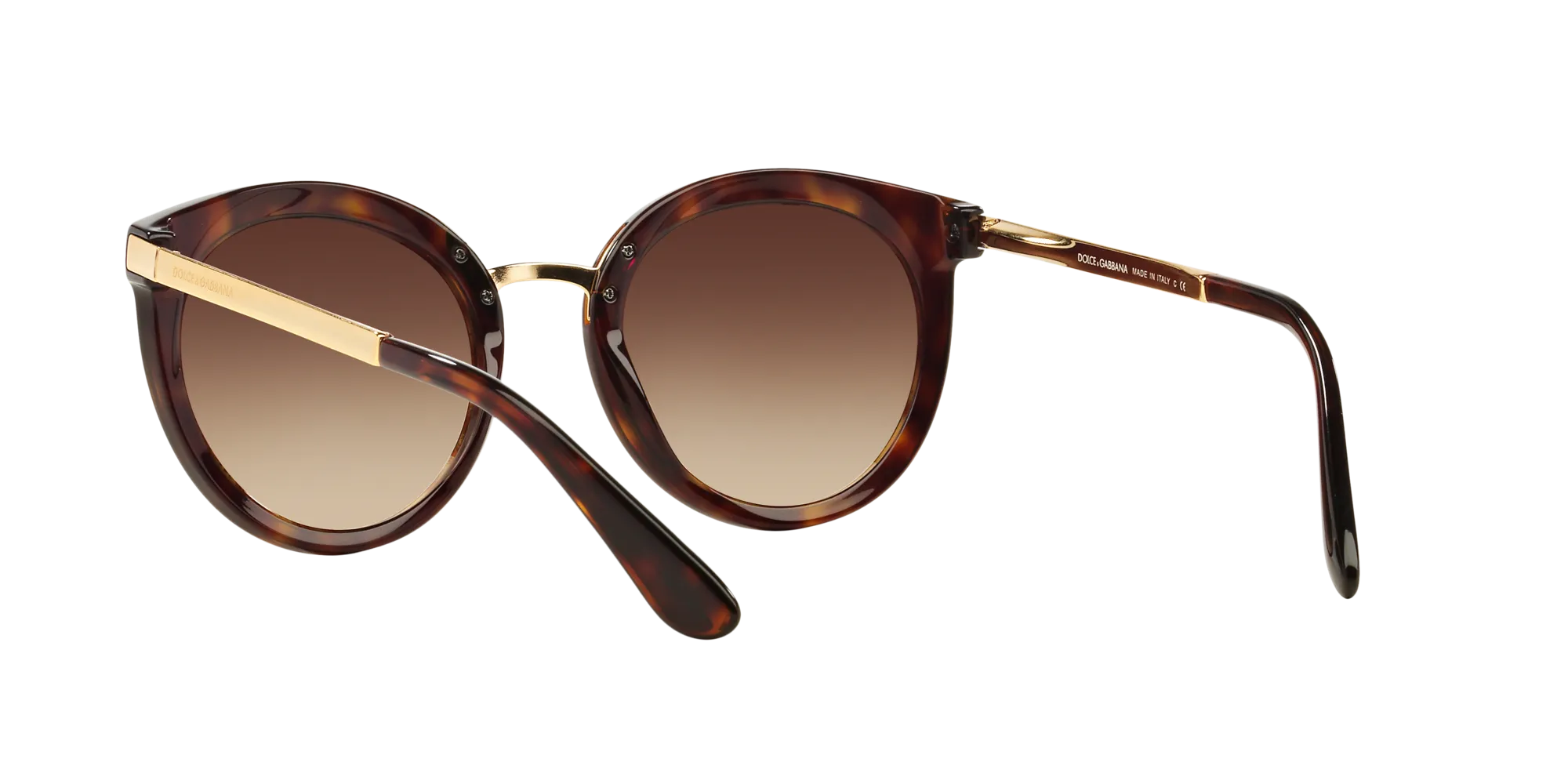 Dolce & Gabbana DG4268 502/13 Occhiali da sole Acetato Tartaruga Marrone Rotonda Normale Sfumato - immagine 4