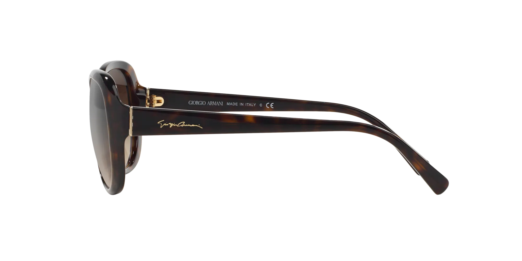 Giorgio Armani AR8047 502613 Occhiali da sole Acetato Tartaruga Marrone Rotonda Normale Sfumato - immagine 3