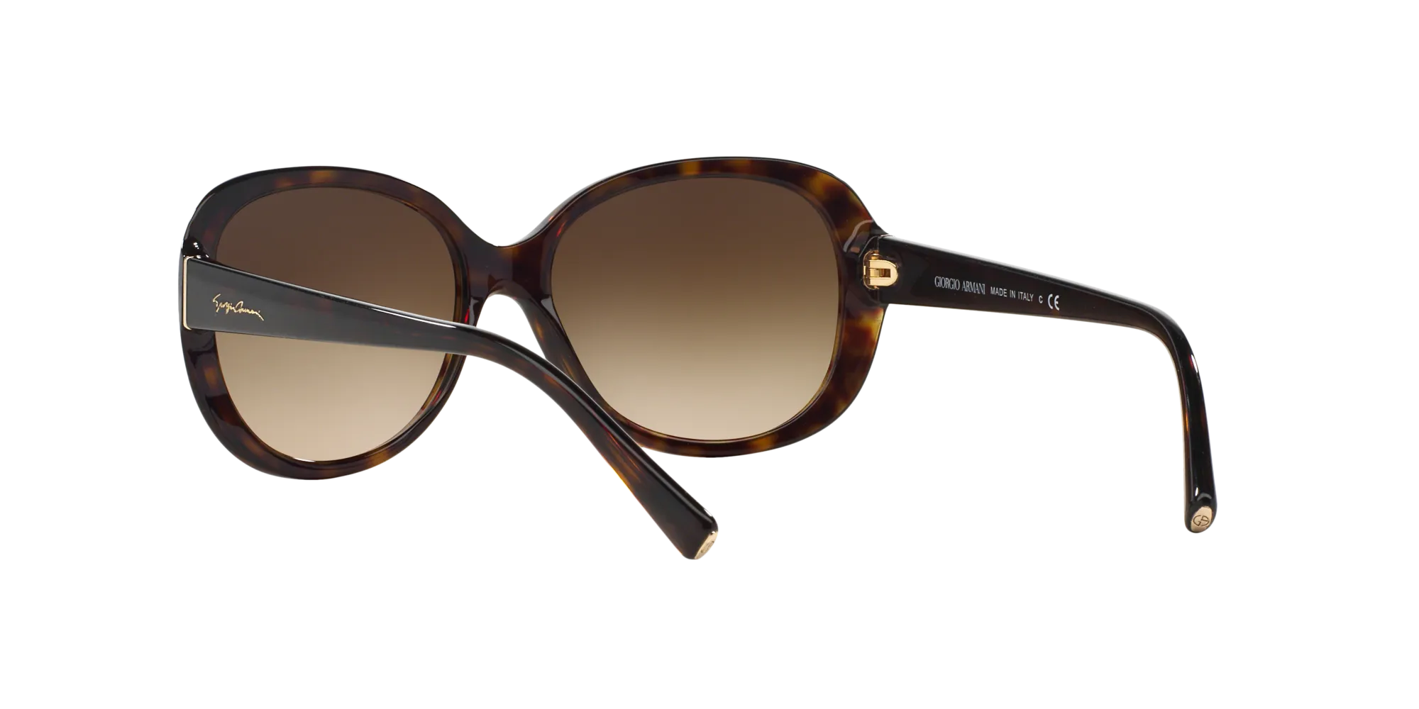 Giorgio Armani AR8047 502613 Occhiali da sole Acetato Tartaruga Marrone Rotonda Normale Sfumato - immagine 4