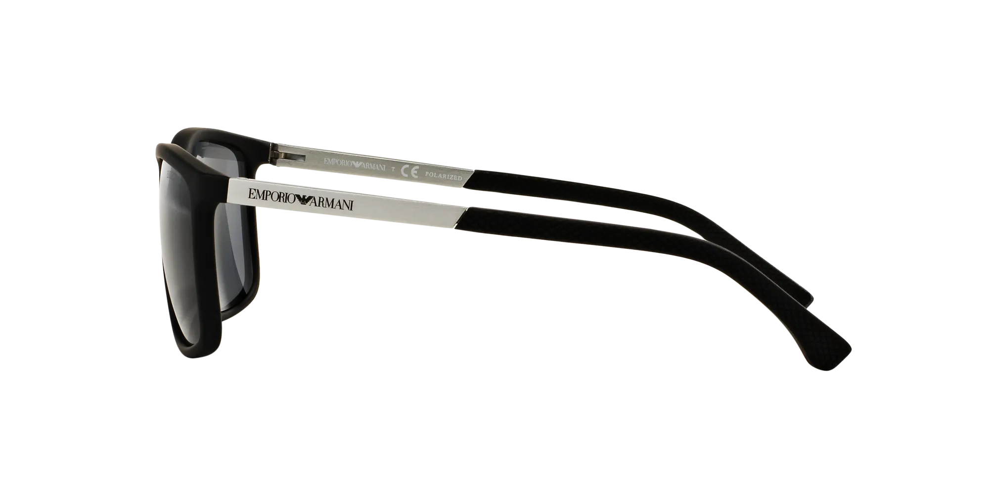 Emporio Armani EA4058 506381 Occhiali da sole Iniettato Nero Grigio Squadrata Polarizzata - immagine 3
