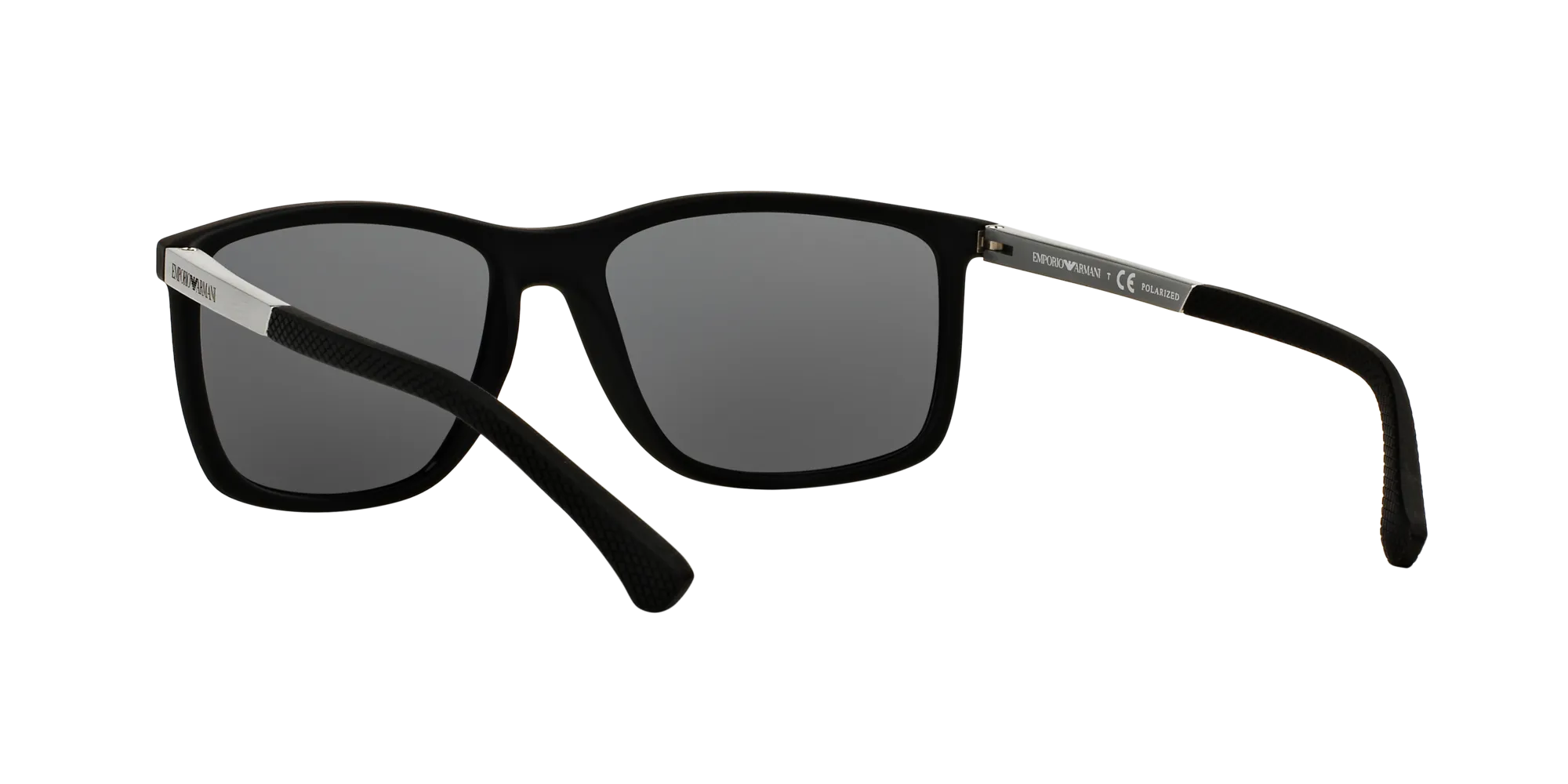 Emporio Armani EA4058 506381 Occhiali da sole Iniettato Nero Grigio Squadrata Polarizzata - immagine 4