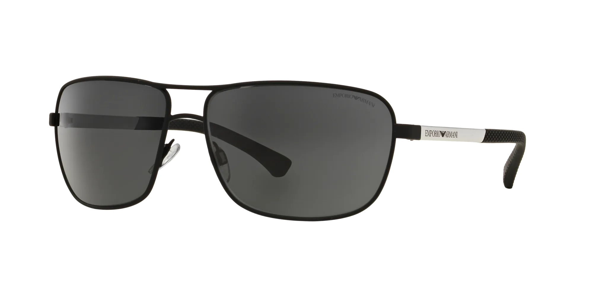 Emporio Armani EA2033 309487 Occhiali da sole Metallo Nero Squadrata Normale - immagine 1