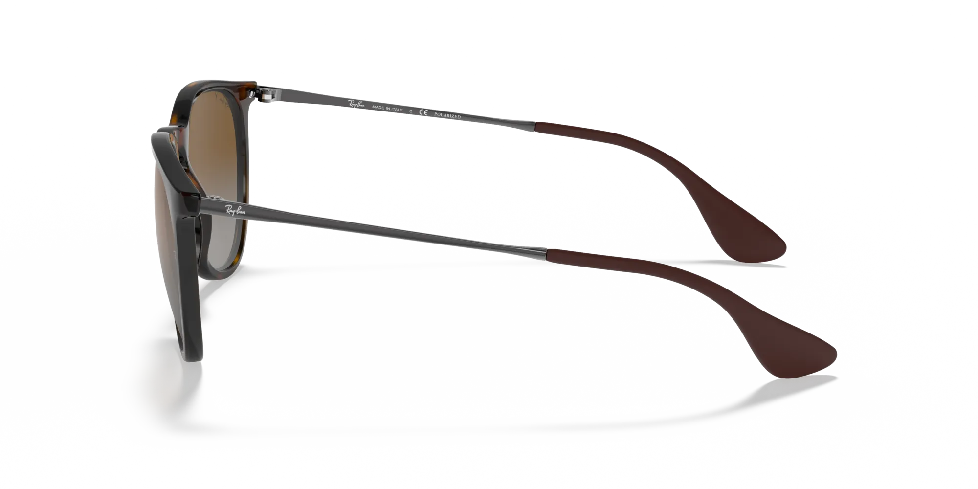 Ray - Ban RB4171 ERIKA 710/T5 Occhiali da sole Iniettato Tartaruga Marrone Pantos Polarizzata - immagine 4