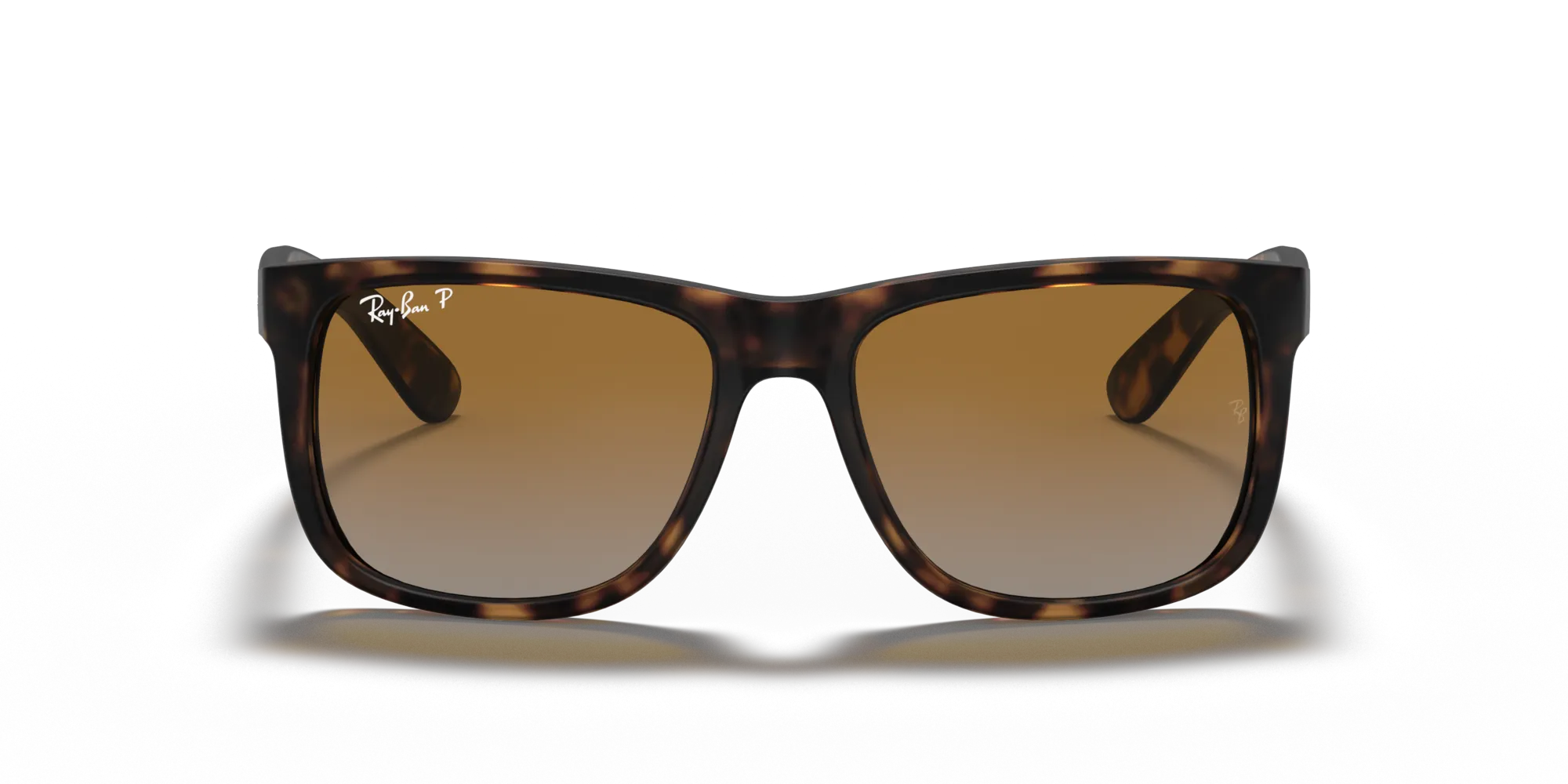Ray - Ban RB4165 JUSTIN 865/T5 Occhiali da sole Iniettato Tartaruga Marrone Squadrata Polarizzata - immagine 3