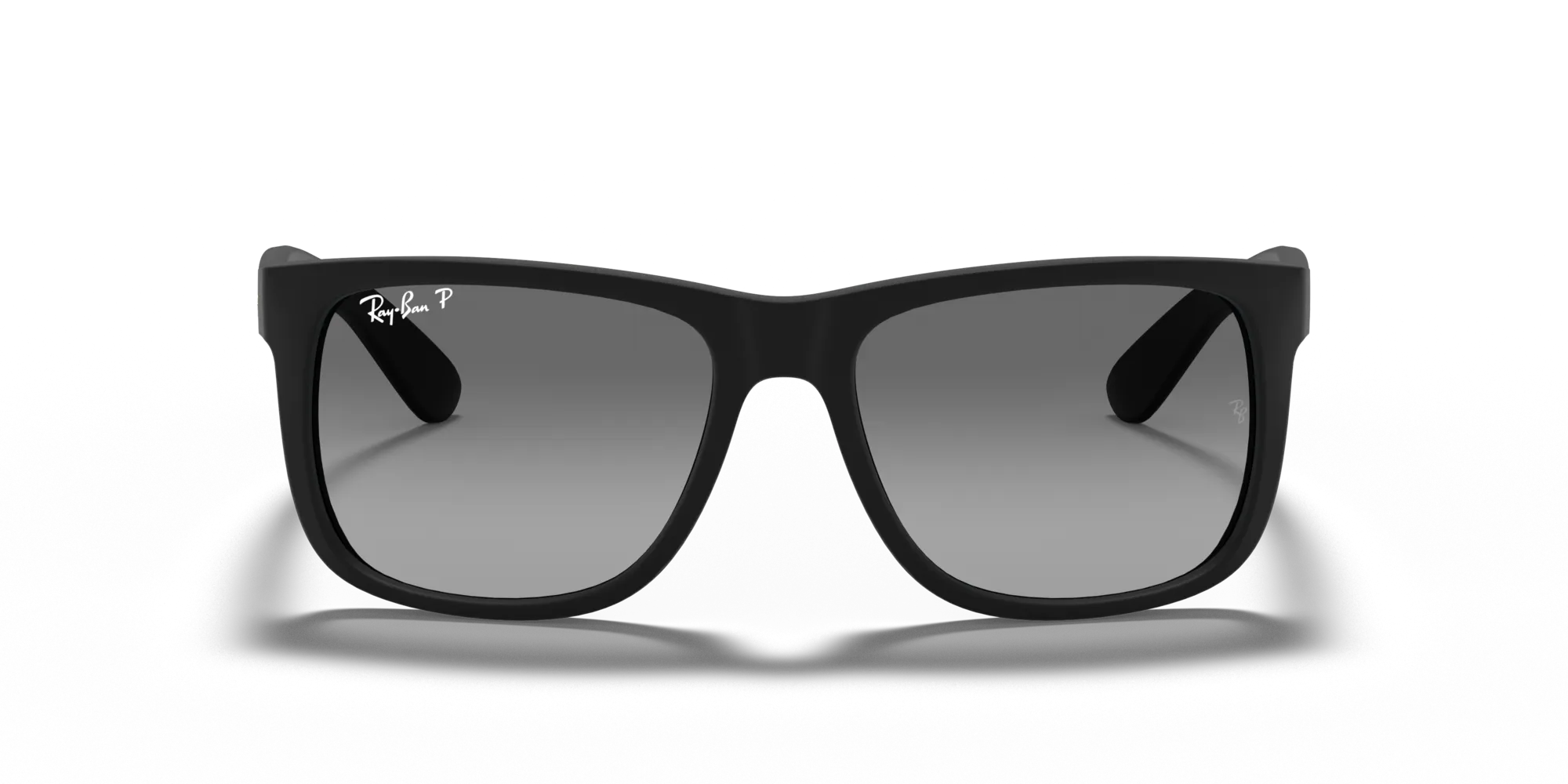 Ray - Ban RB4165 JUSTIN 622/T3 Occhiali da sole Iniettato Nero Grigio Squadrata Polarizzata - immagine 3