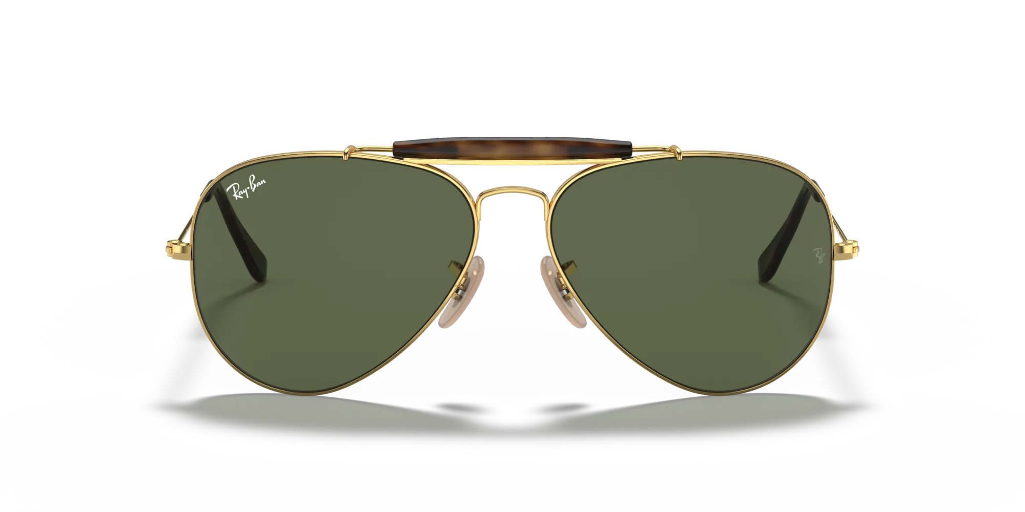 Ray - Ban RB3029 OUTDOORSMAN II 181 Occhiali da sole Metallo Oro G15 Pilot Normale - immagine 3