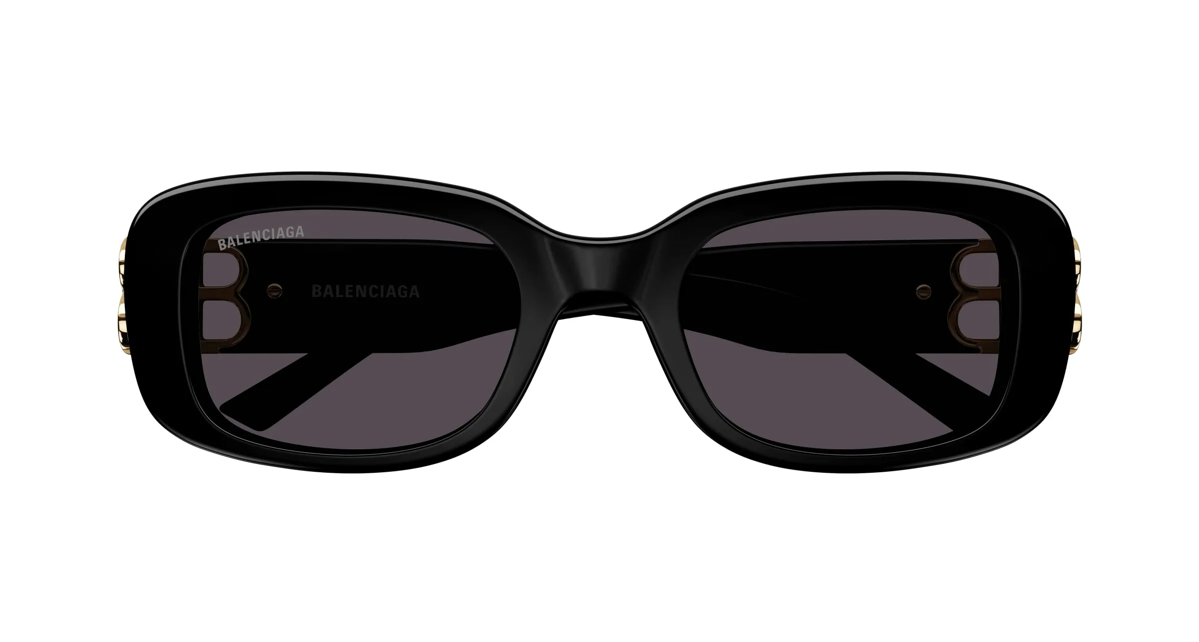 Balenciaga BB0310SK 001 Occhiali da sole Acetato Nero Grigio Squadrata - immagine 2