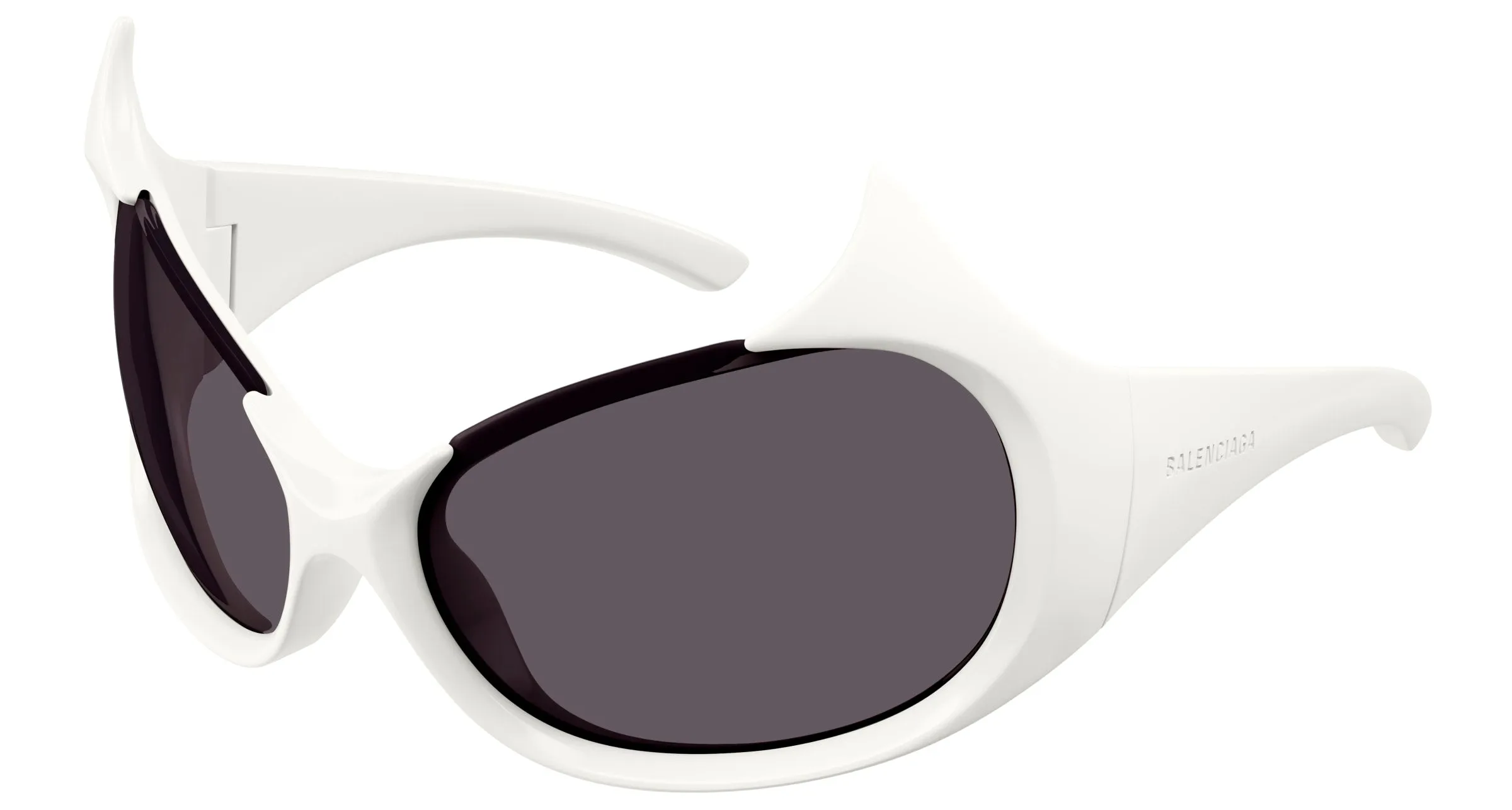 Balenciaga Donna BB0284S 003 Occhiali da sole Bio-iniettato Avorio Grigio Maschera - immagine 1