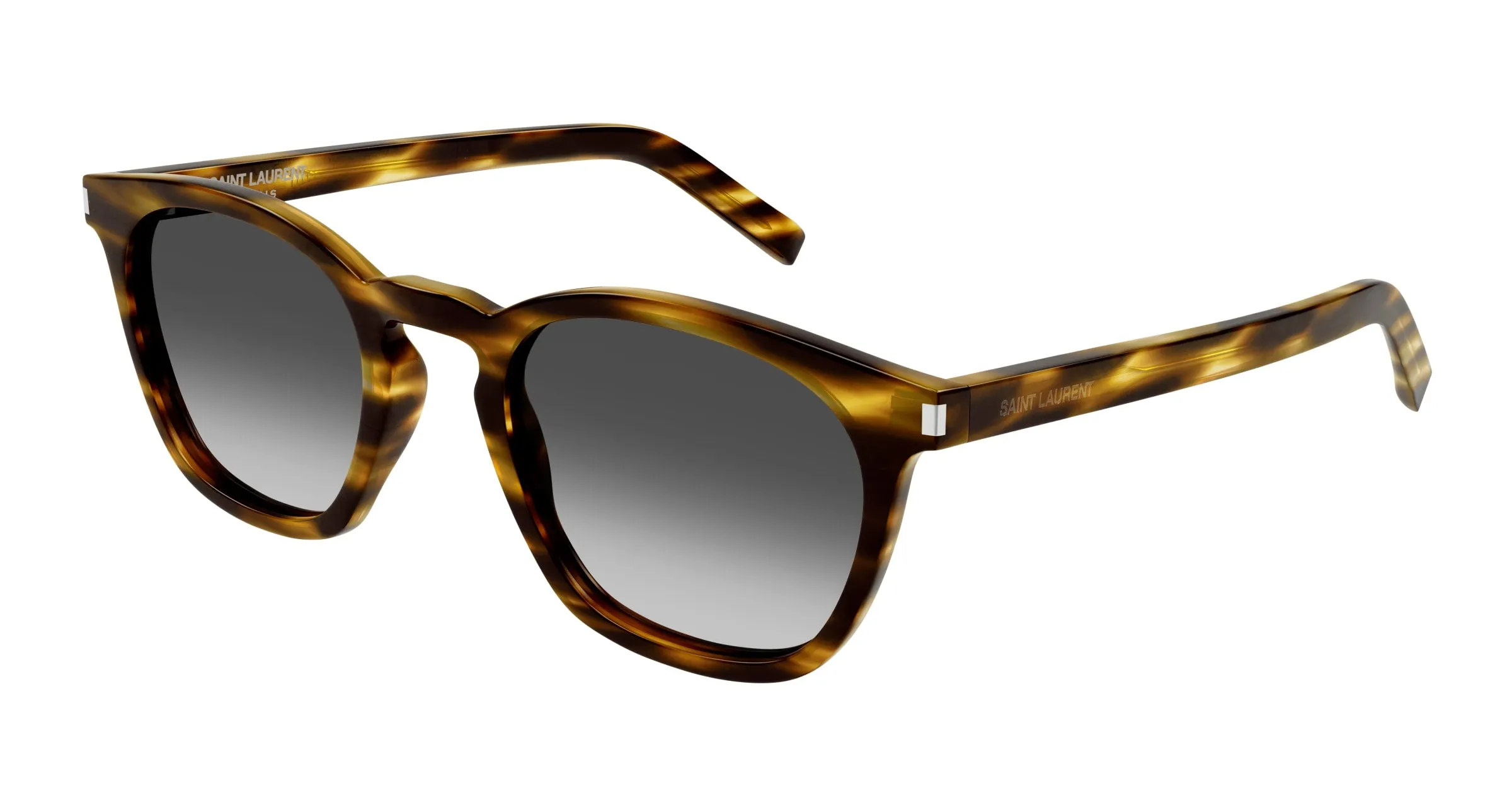 SAINT LAURENT SL 28 045 Occhiali da sole Acetato Havana Grigio Squadrata Normale Sfumato - immagine 1